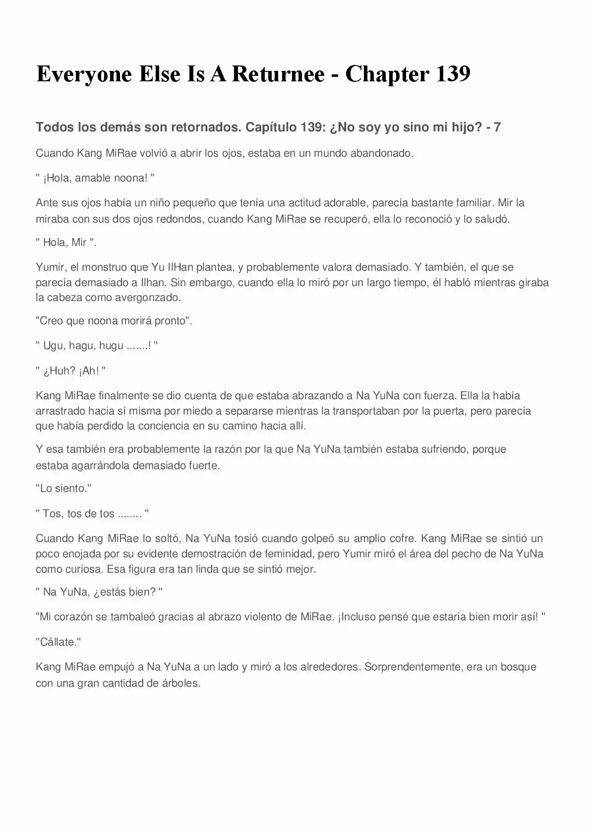 Everyone Else Is A Returnee (Novela) - Capítulo 139 - Página 1 - LectorTMOo