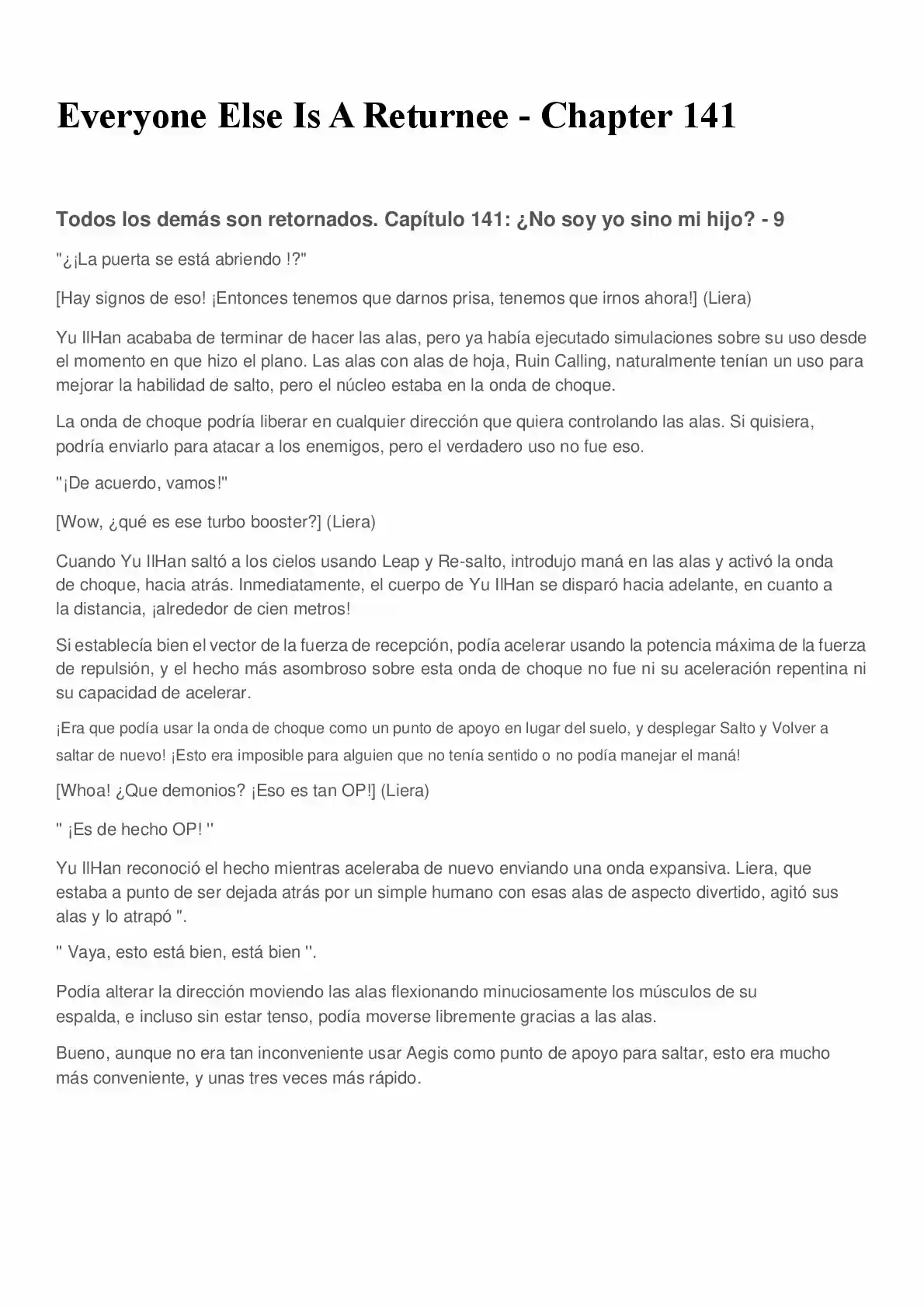 Everyone Else Is A Returnee (Novela) - Capítulo 141 - Página 1 - LectorTMOo