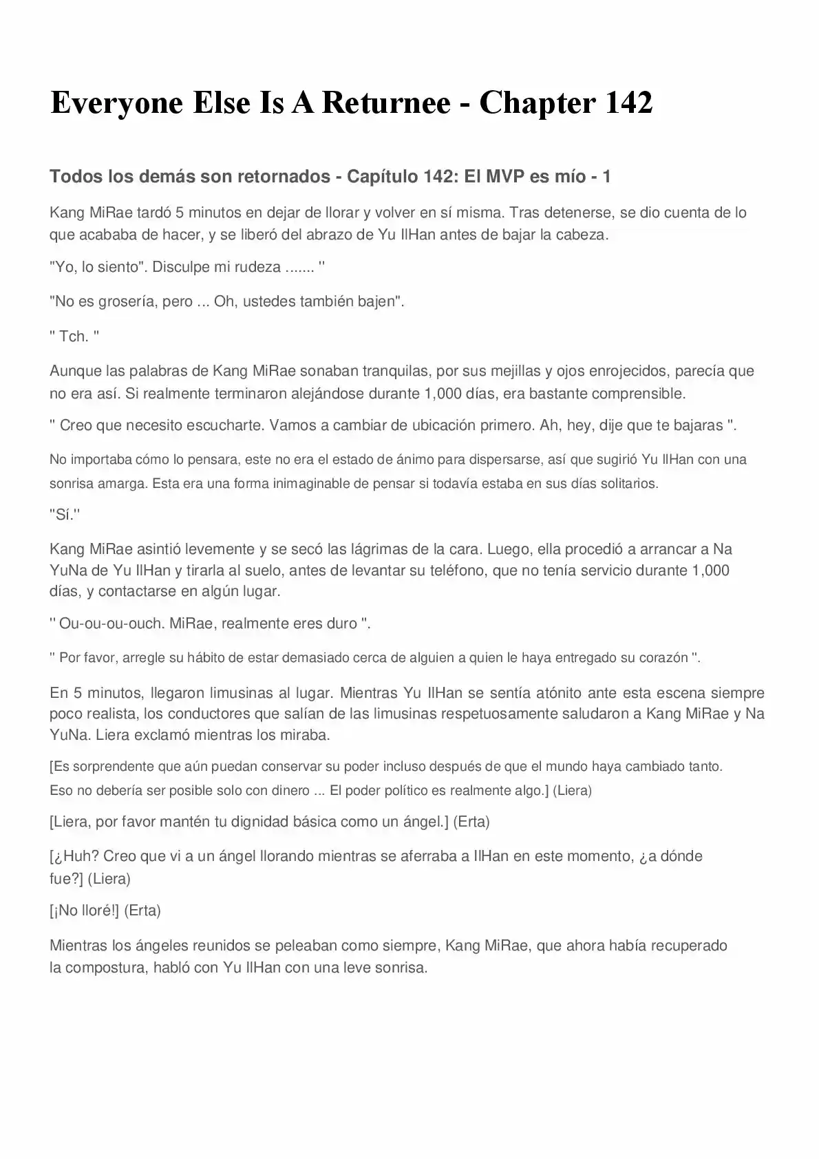 Everyone Else Is A Returnee (Novela) - Capítulo 142 - Página 1 - LectorTMOo