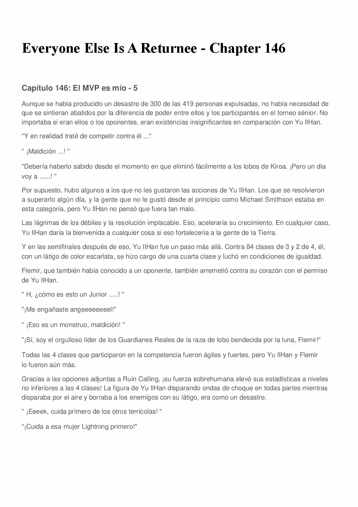 Everyone Else Is A Returnee (Novela) - Capítulo 146 - Página 1 - LectorTMOo