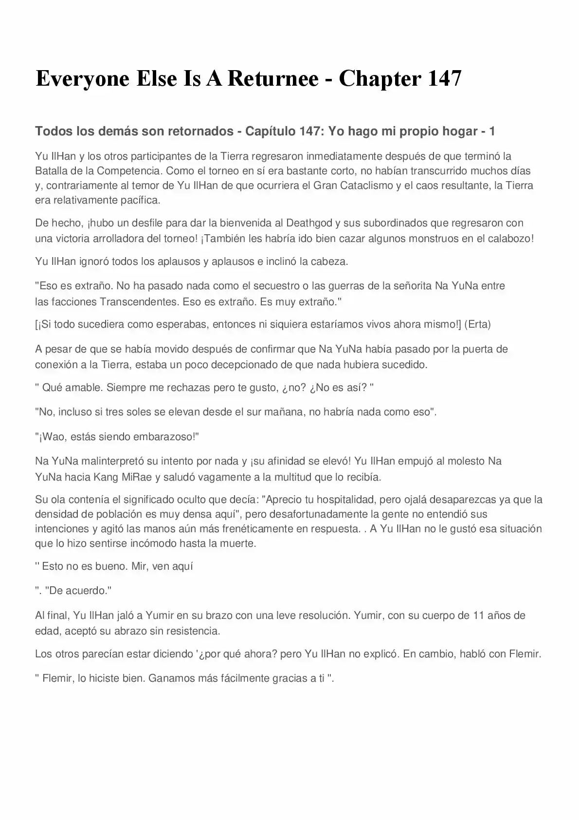 Everyone Else Is A Returnee (Novela) - Capítulo 147 - Página 1 - LectorTMOo