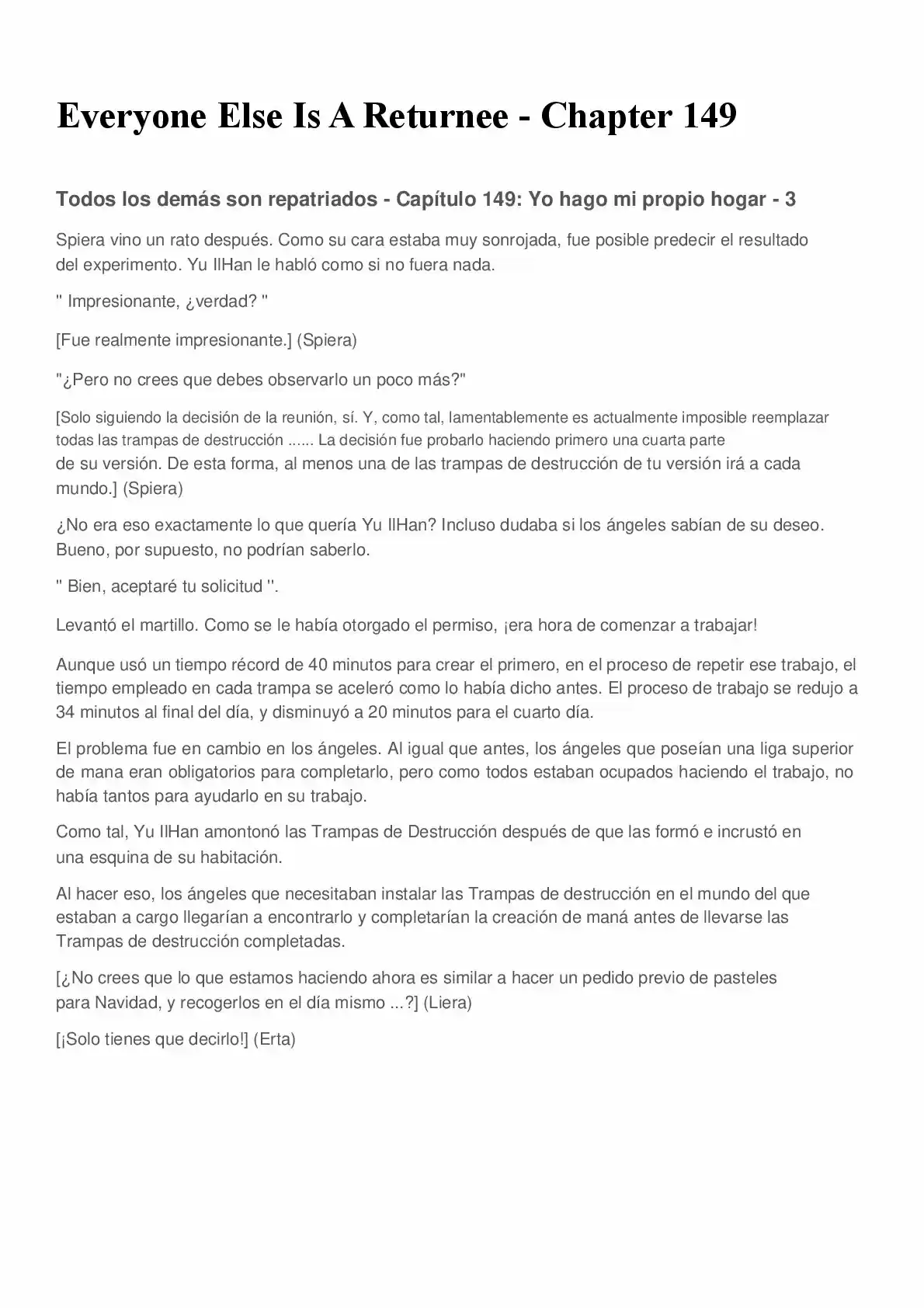 Everyone Else Is A Returnee (Novela) - Capítulo 149 - Página 1 - LectorTMOo