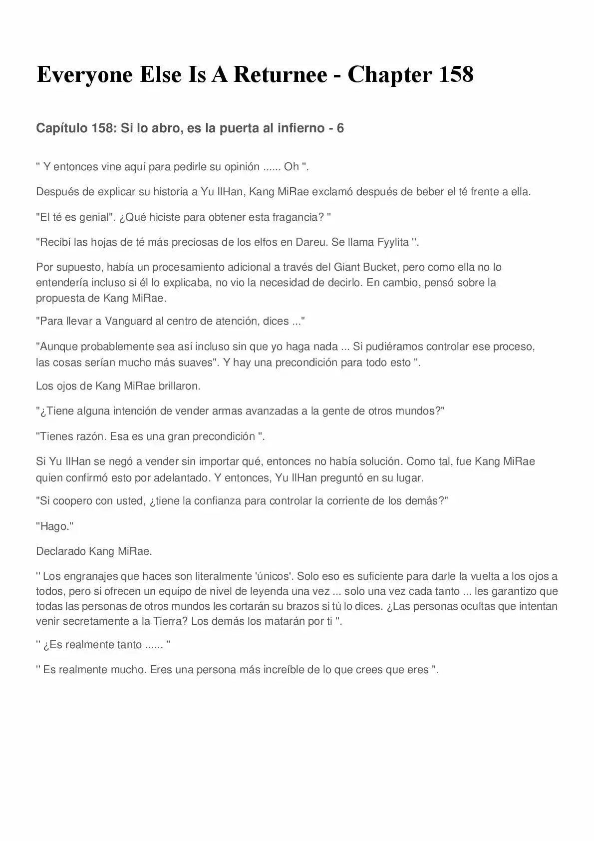 Everyone Else Is A Returnee (Novela) - Capítulo 158 - Página 1 - LectorTMOo
