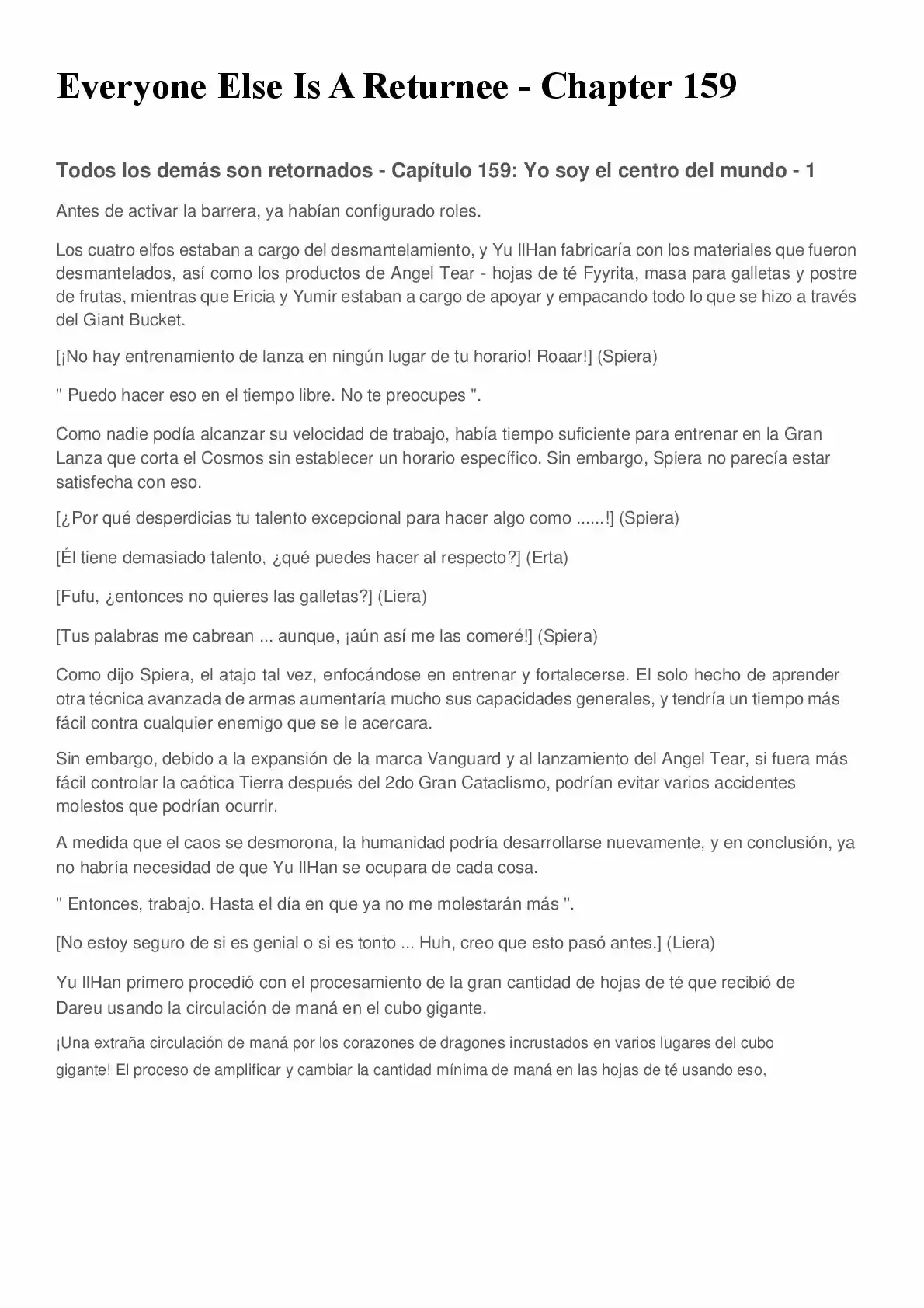 Everyone Else Is A Returnee (Novela) - Capítulo 159 - Página 1 - LectorTMOo