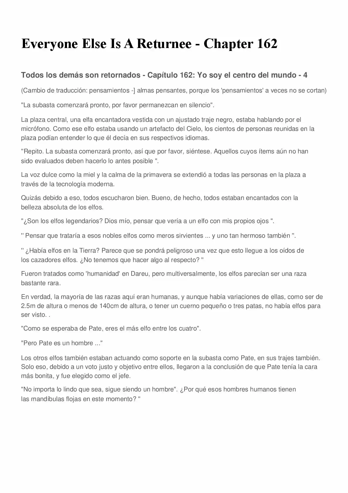 Everyone Else Is A Returnee (Novela) - Capítulo 162 - Página 1 - LectorTMOo