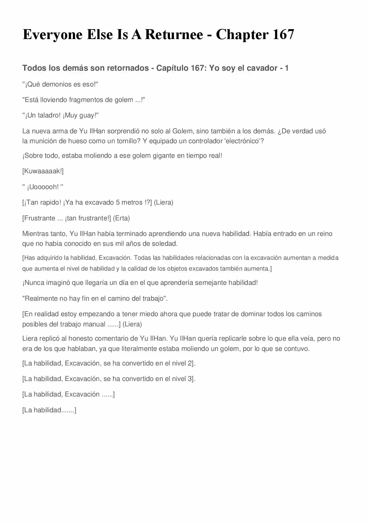 Everyone Else Is A Returnee (Novela) - Capítulo 167 - Página 1 - LectorTMOo