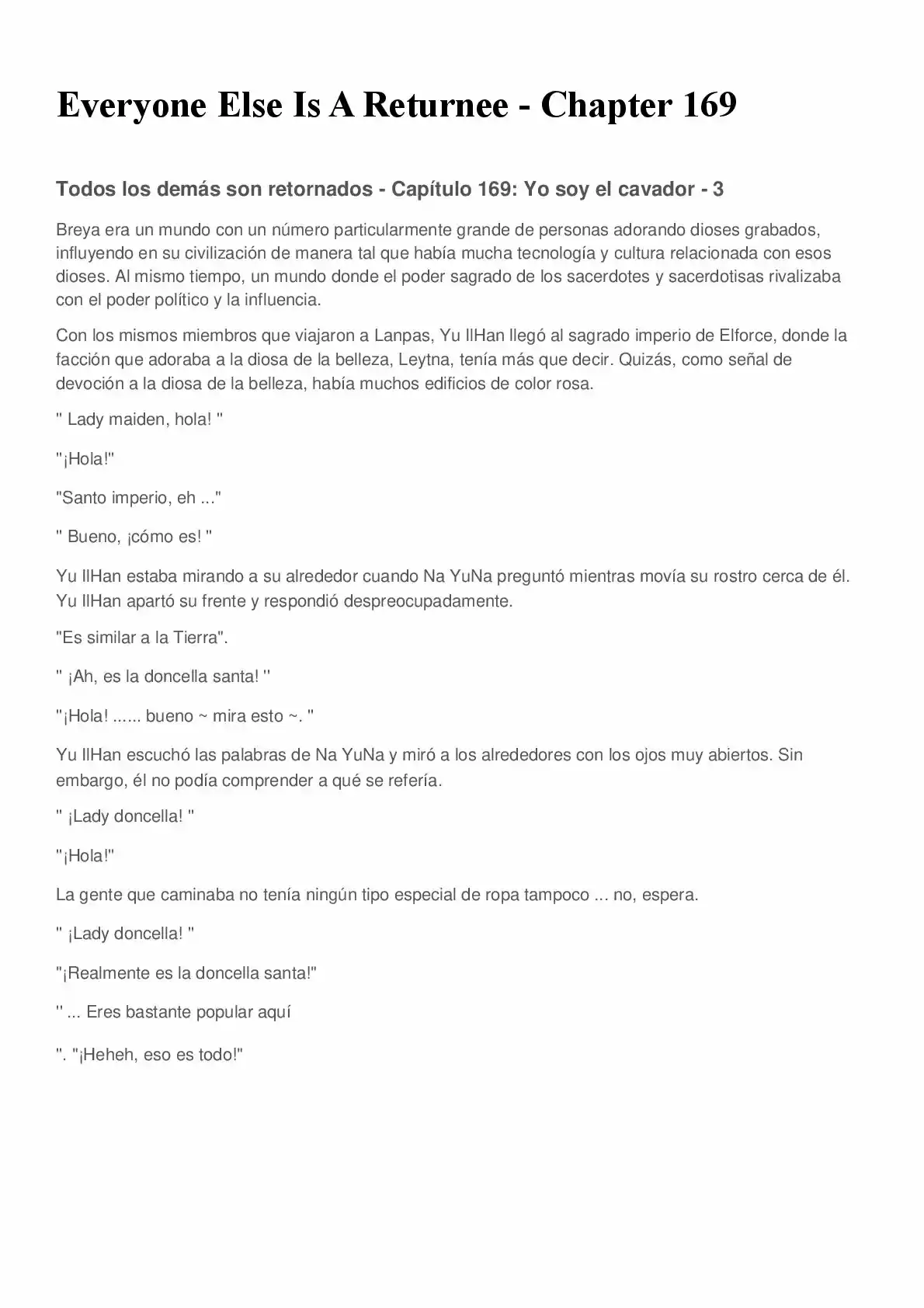 Everyone Else Is A Returnee (Novela) - Capítulo 169 - Página 1 - LectorTMOo