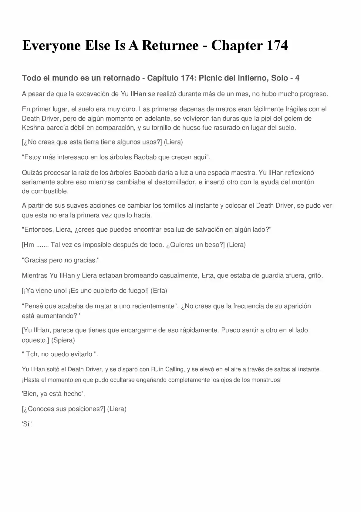 Everyone Else Is A Returnee (Novela) - Capítulo 174 - Página 1 - LectorTMOo