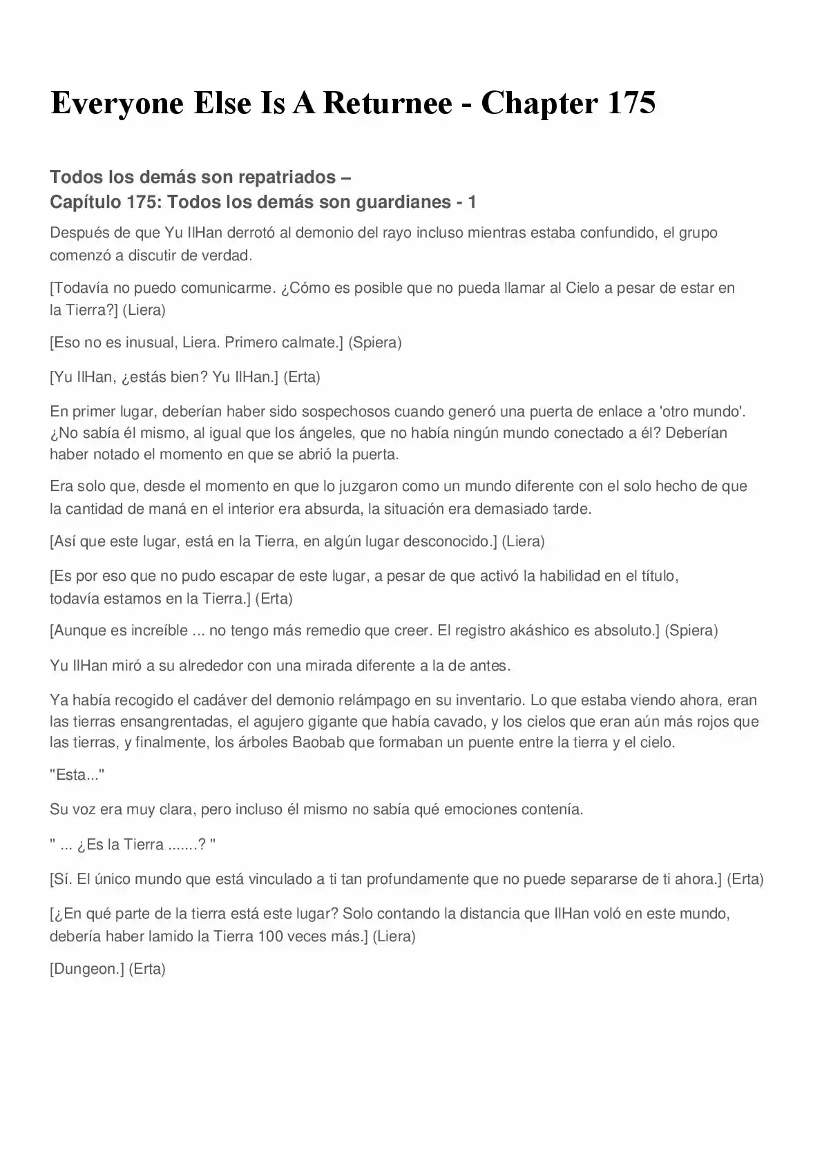 Everyone Else Is A Returnee (Novela) - Capítulo 175 - Página 1 - LectorTMOo