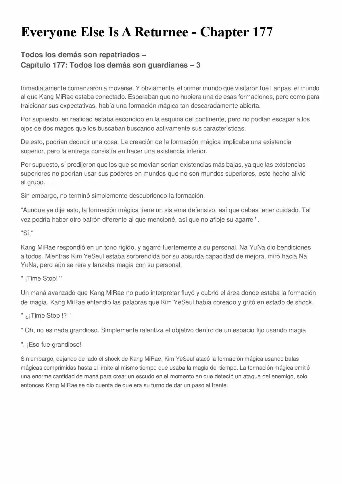 Everyone Else Is A Returnee (Novela) - Capítulo 177 - Página 1 - LectorTMOo