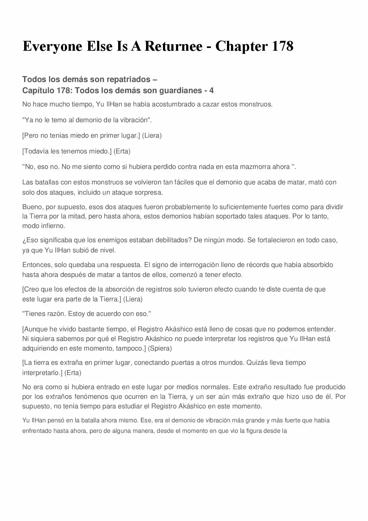 Everyone Else Is A Returnee (Novela) - Capítulo 178 - Página 1 - LectorTMOo
