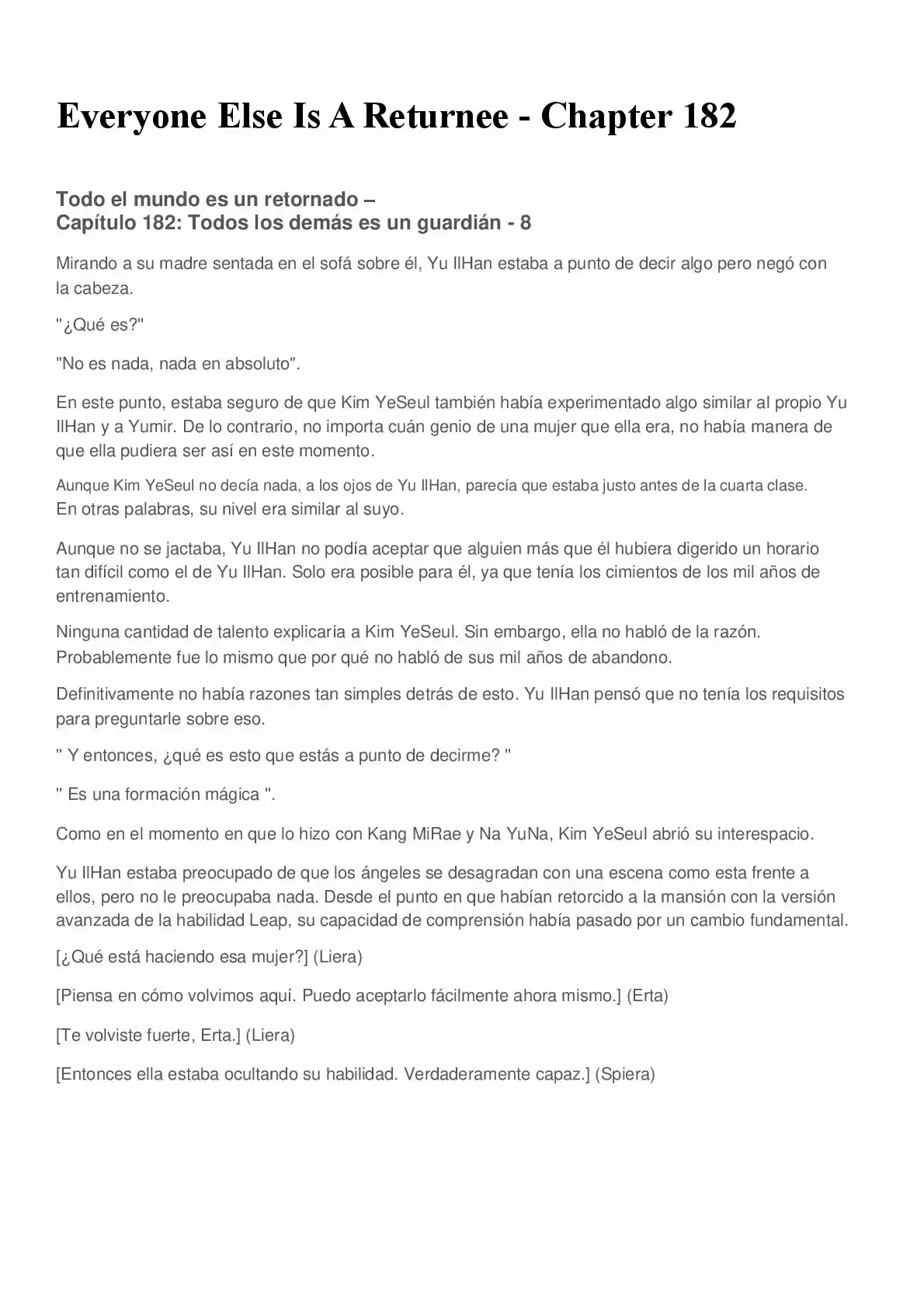 Everyone Else Is A Returnee (Novela) - Capítulo 182 - Página 1 - LectorTMOo