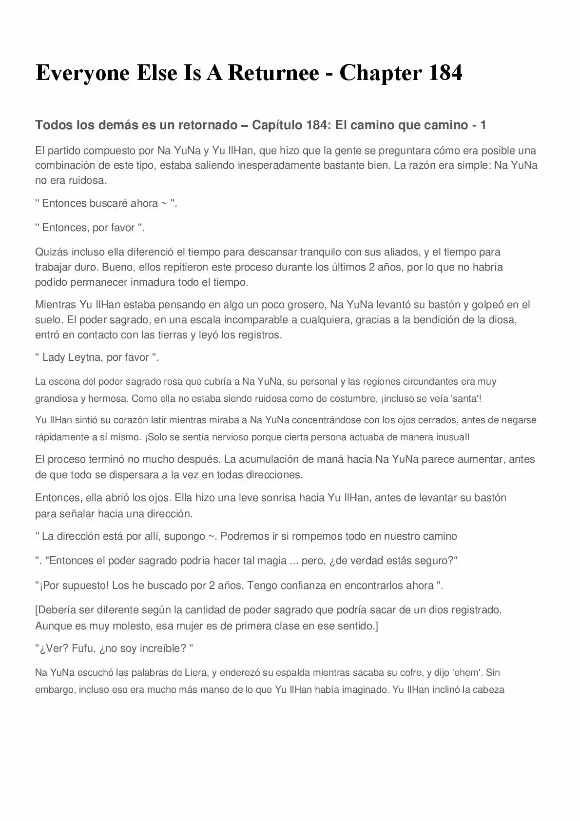 Everyone Else Is A Returnee (Novela) - Capítulo 184 - Página 1 - LectorTMOo