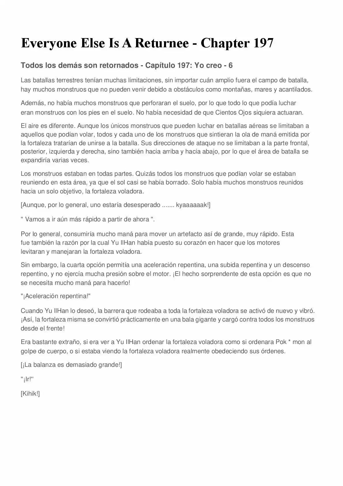 Everyone Else Is A Returnee (Novela) - Capítulo 197 - Página 1 - LectorTMOo