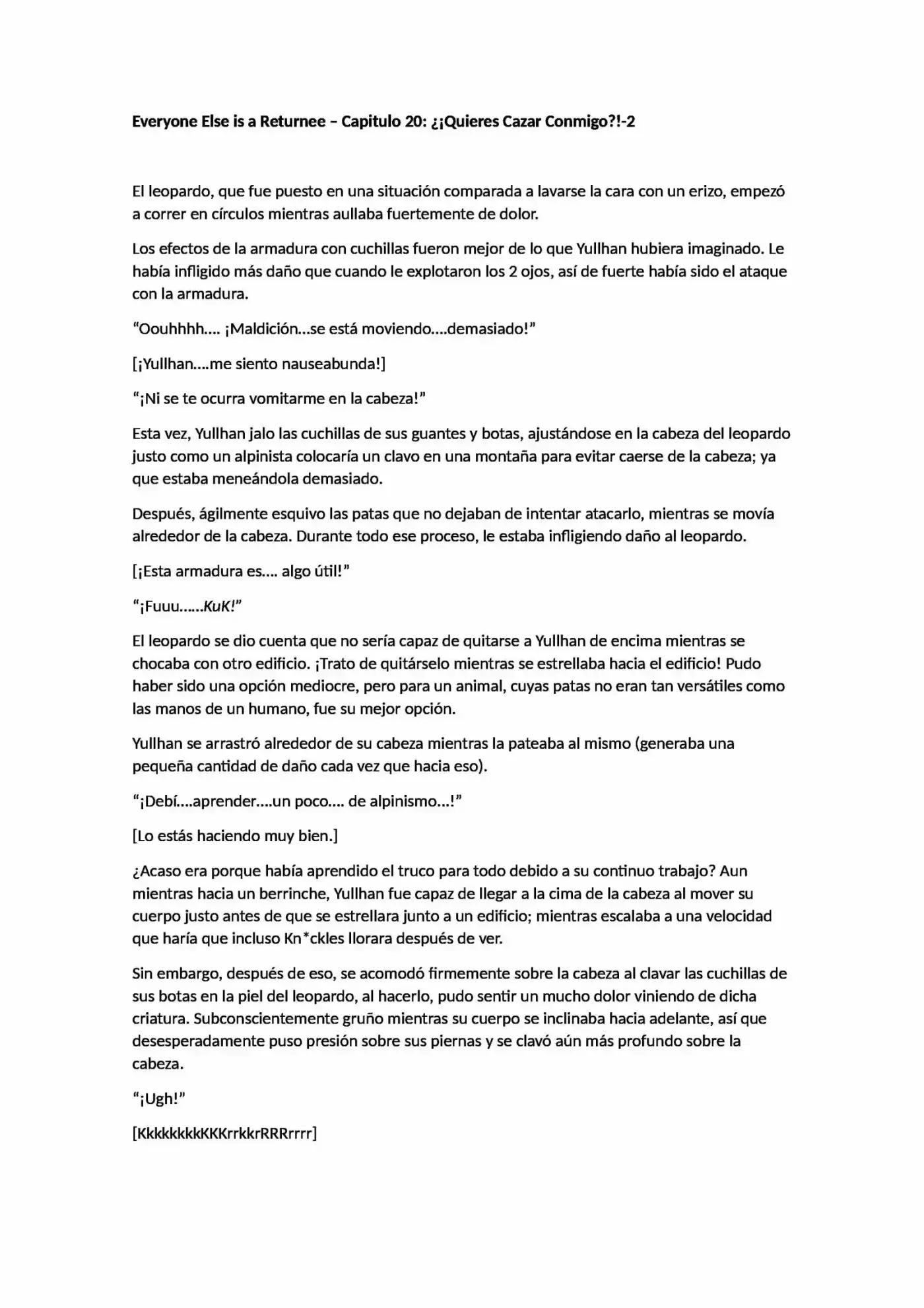 Everyone Else Is A Returnee (Novela) - Capítulo 20 - Página 1 - LectorTMOo