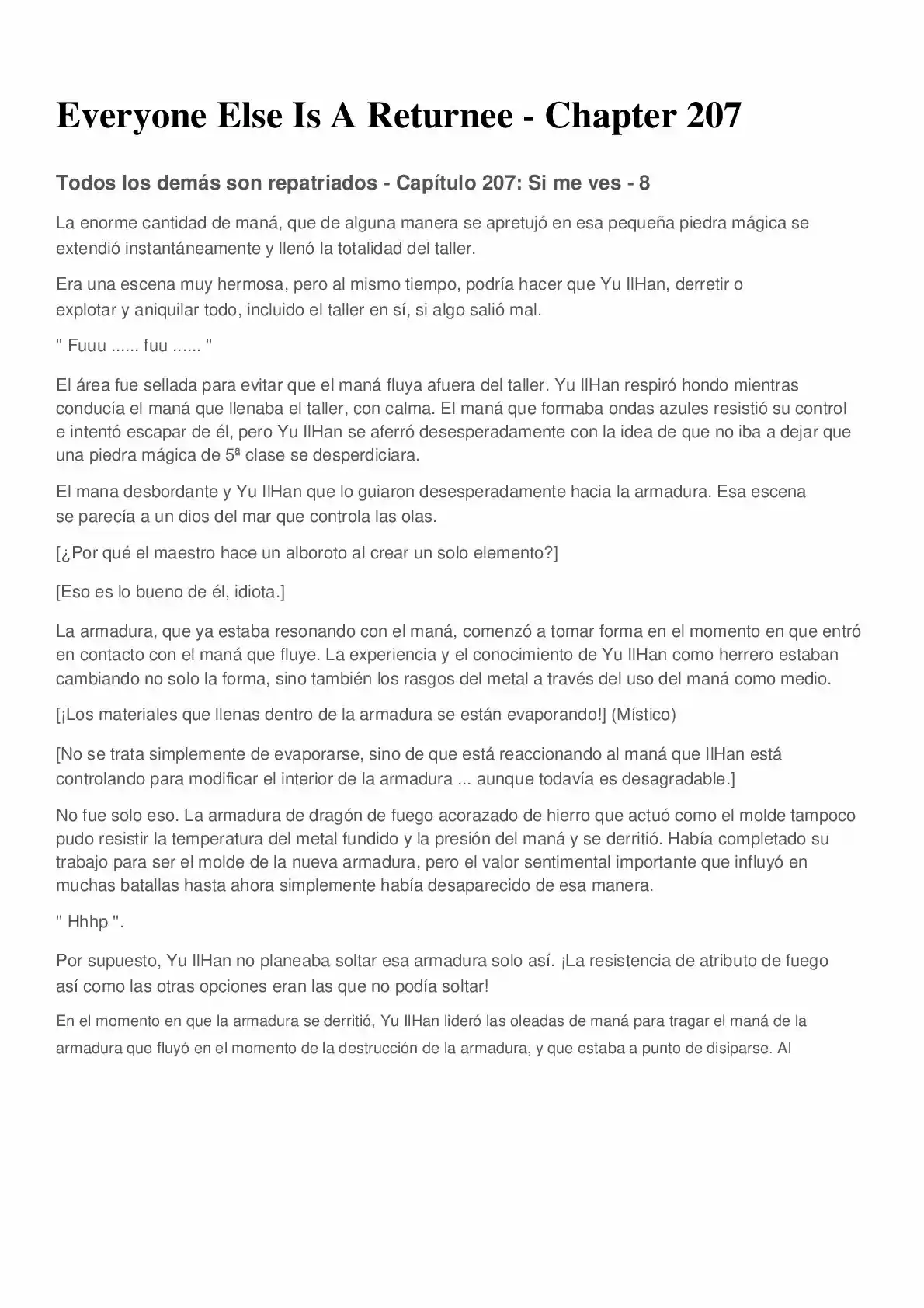 Everyone Else Is A Returnee (Novela) - Capítulo 207 - Página 1 - LectorTMOo