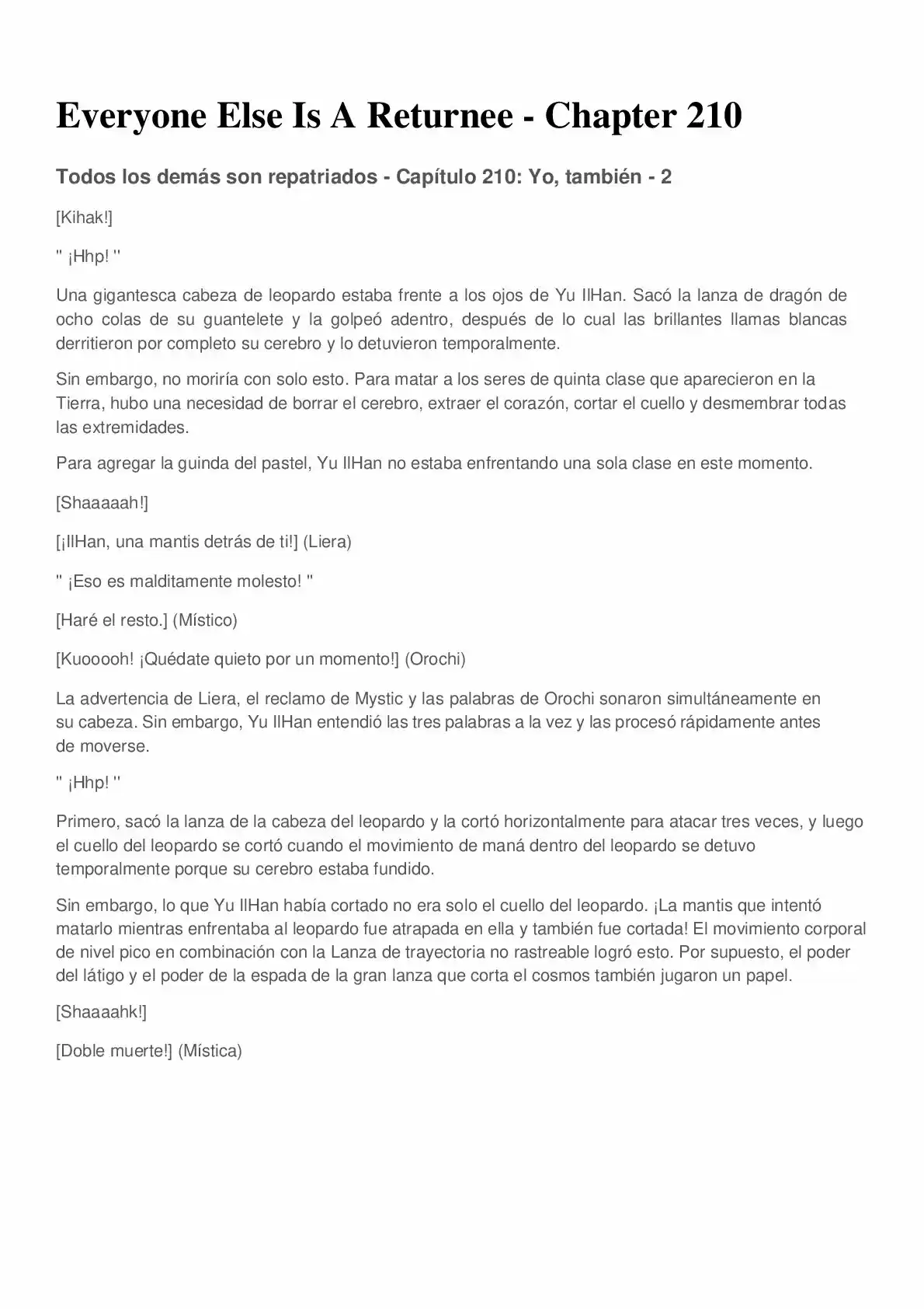 Everyone Else Is A Returnee (Novela) - Capítulo 210 - Página 1 - LectorTMOo