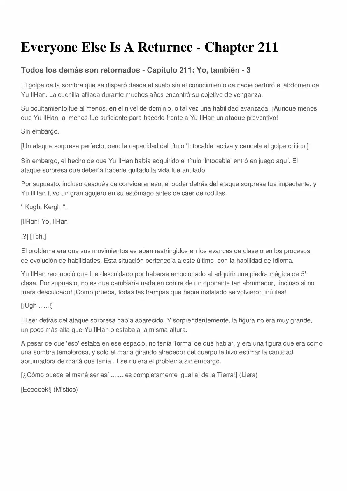Everyone Else Is A Returnee (Novela) - Capítulo 211 - Página 1 - LectorTMOo