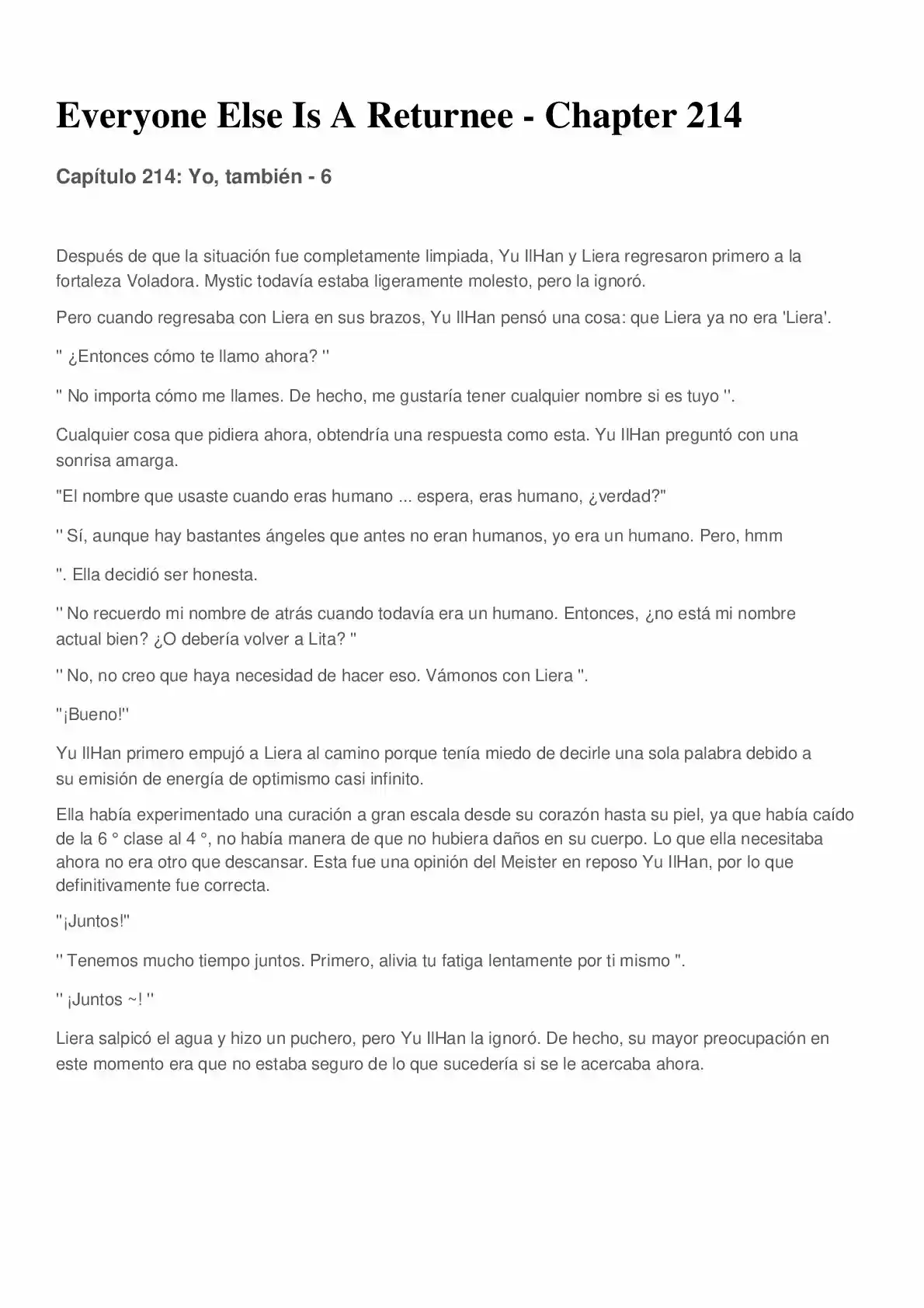 Everyone Else Is A Returnee (Novela) - Capítulo 214 - Página 1 - LectorTMOo