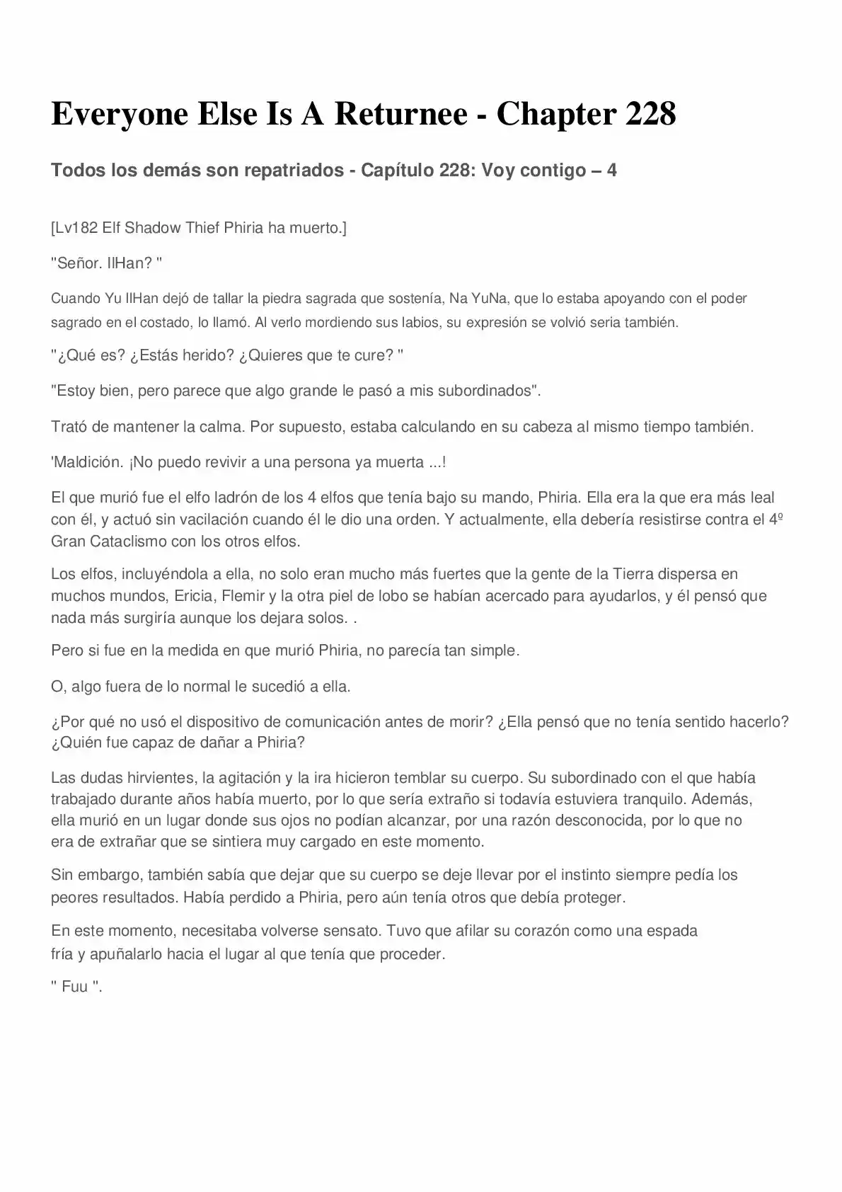 Everyone Else Is A Returnee (Novela) - Capítulo 228 - Página 1 - LectorTMOo