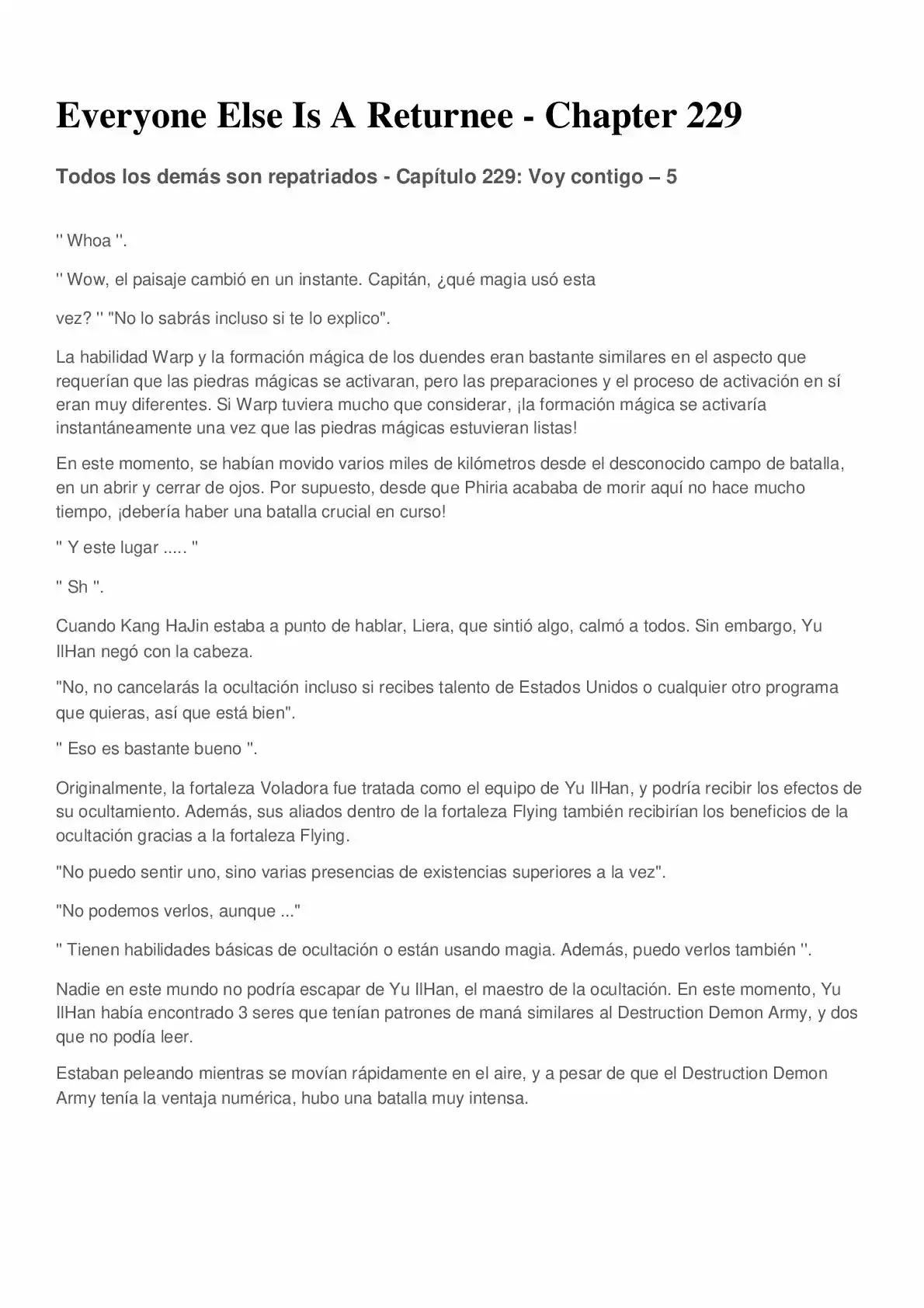 Everyone Else Is A Returnee (Novela) - Capítulo 229 - Página 1 - LectorTMOo