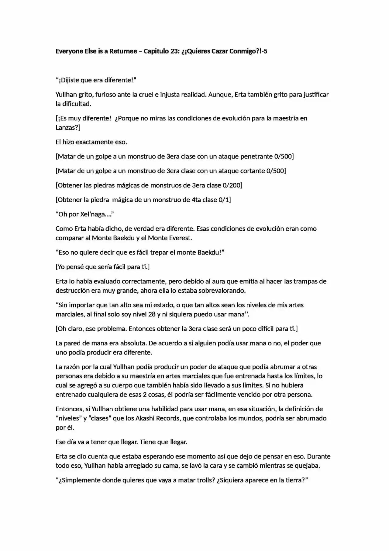Everyone Else Is A Returnee (Novela) - Capítulo 23 - Página 1 - LectorTMOo
