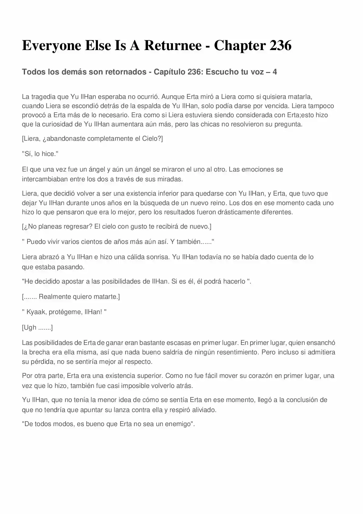 Everyone Else Is A Returnee (Novela) - Capítulo 236 - Página 1 - LectorTMOo