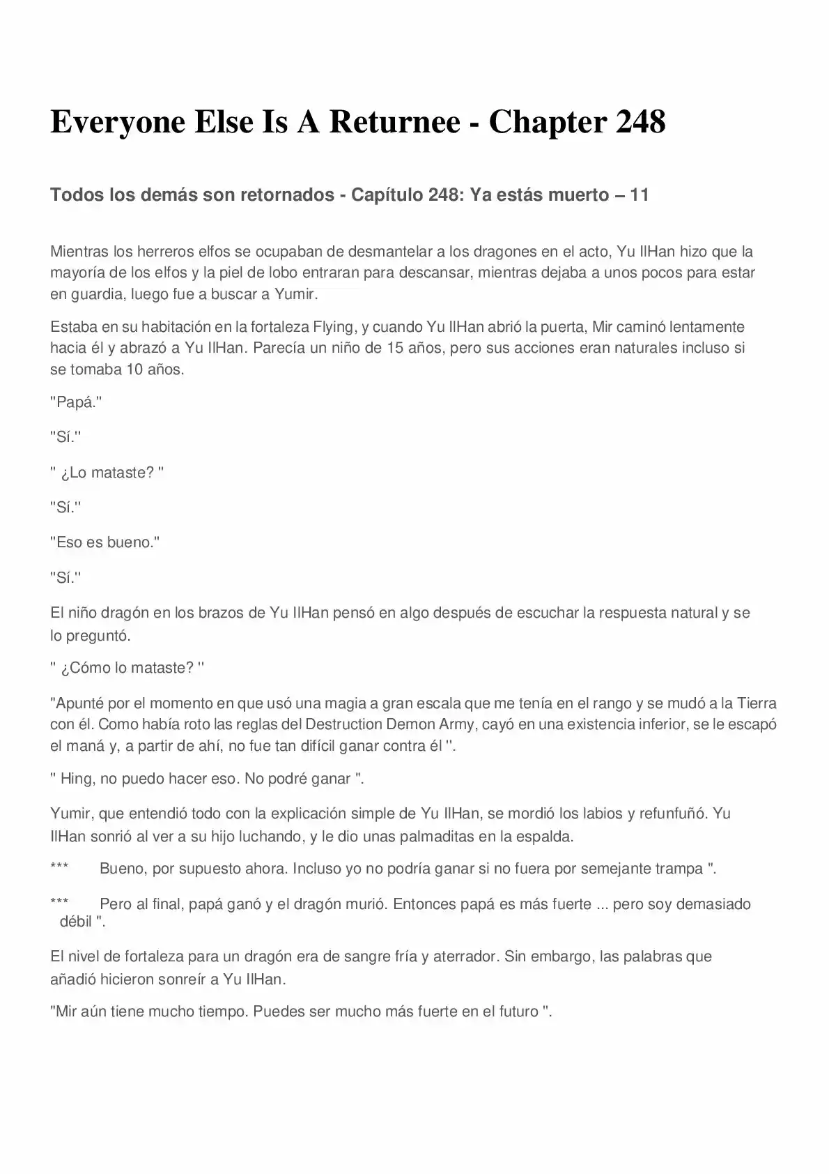Everyone Else Is A Returnee (Novela) - Capítulo 248 - Página 1 - LectorTMOo