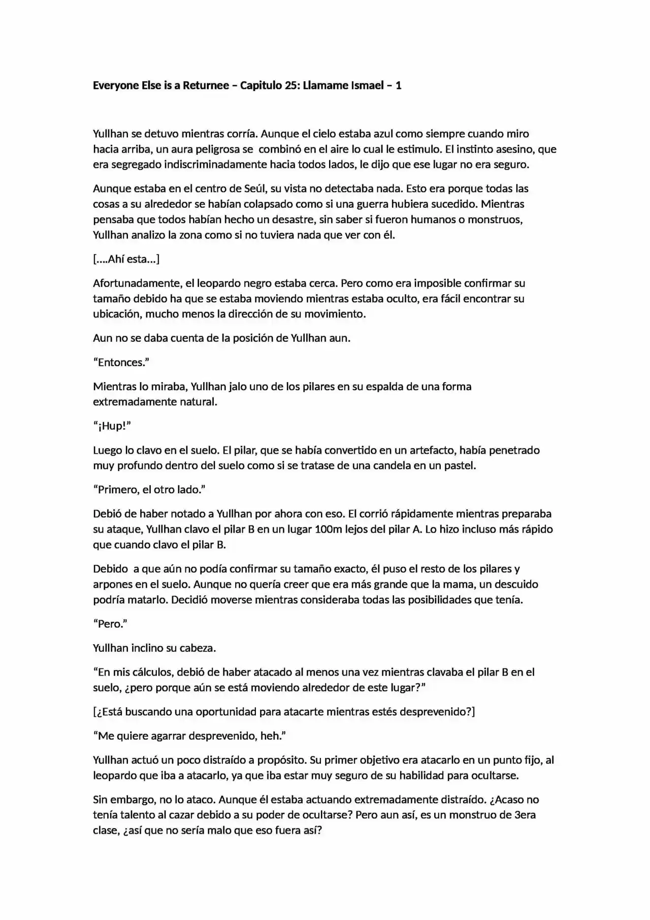 Everyone Else Is A Returnee (Novela) - Capítulo 25 - Página 1 - LectorTMOo
