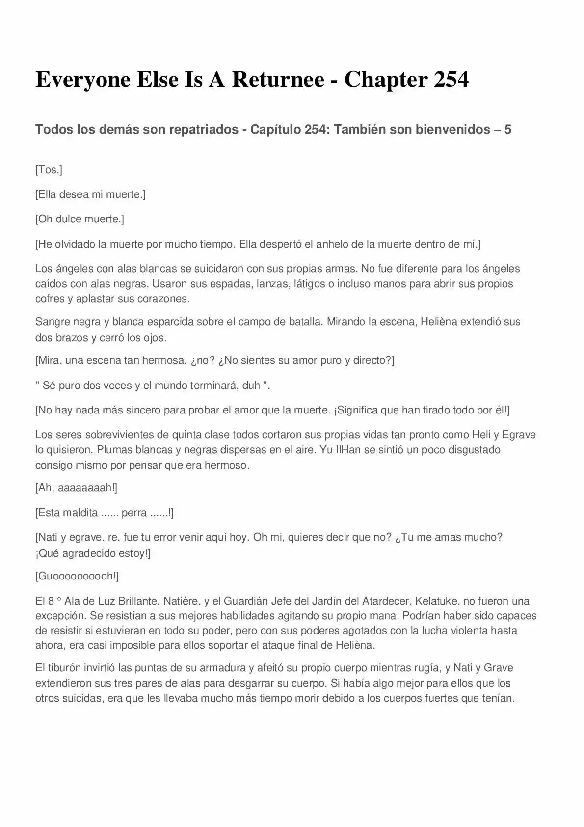 Everyone Else Is A Returnee (Novela) - Capítulo 254 - Página 1 - LectorTMOo