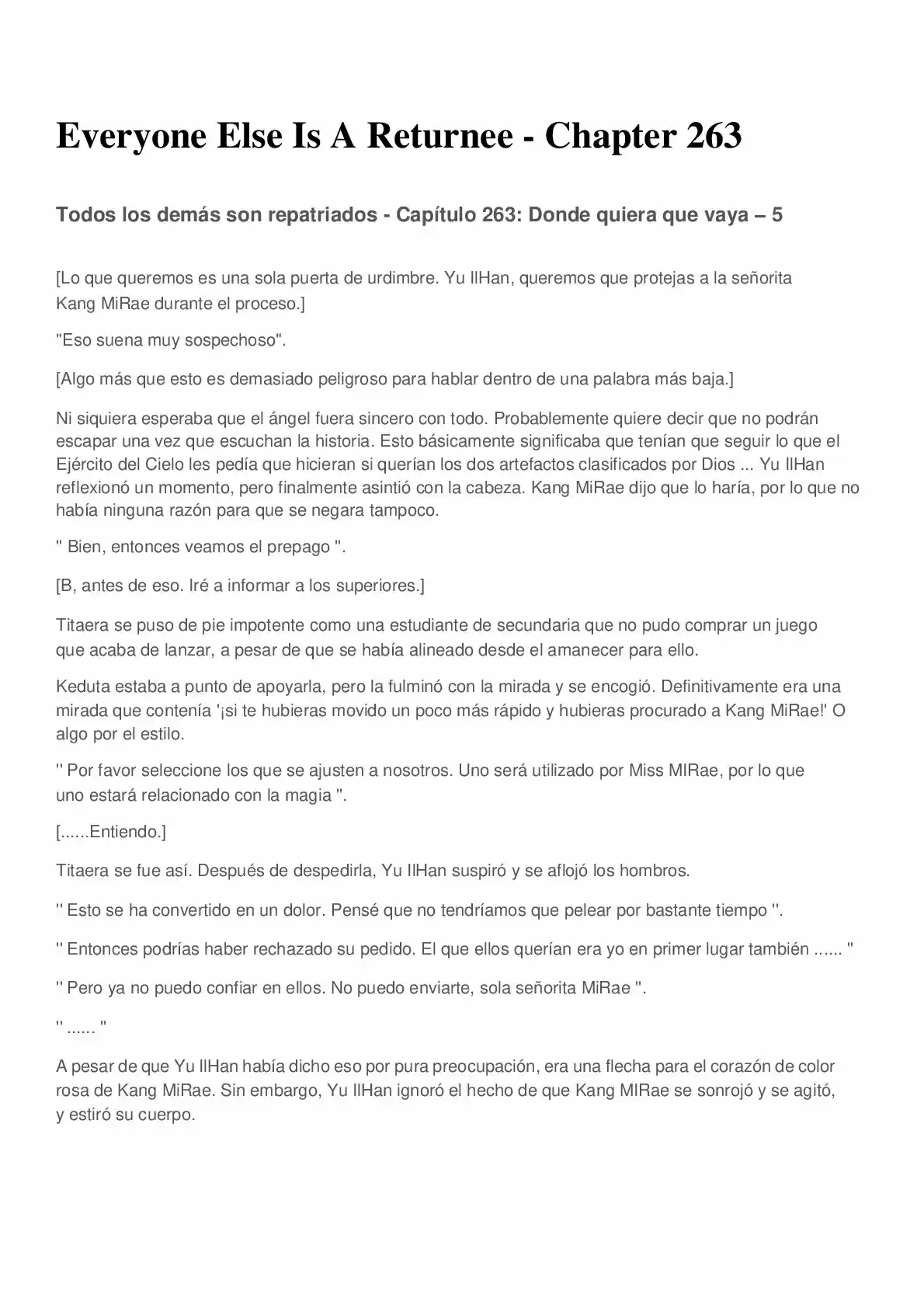 Everyone Else Is A Returnee (Novela) - Capítulo 263 - Página 1 - LectorTMOo