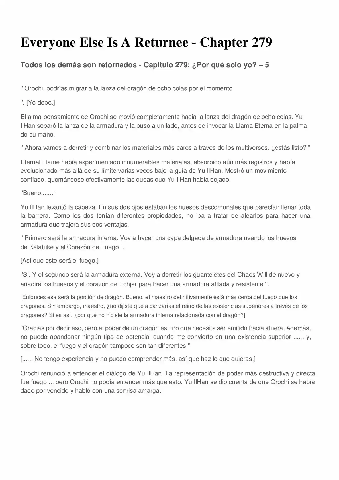 Everyone Else Is A Returnee (Novela) - Capítulo 279 - Página 1 - LectorTMOo