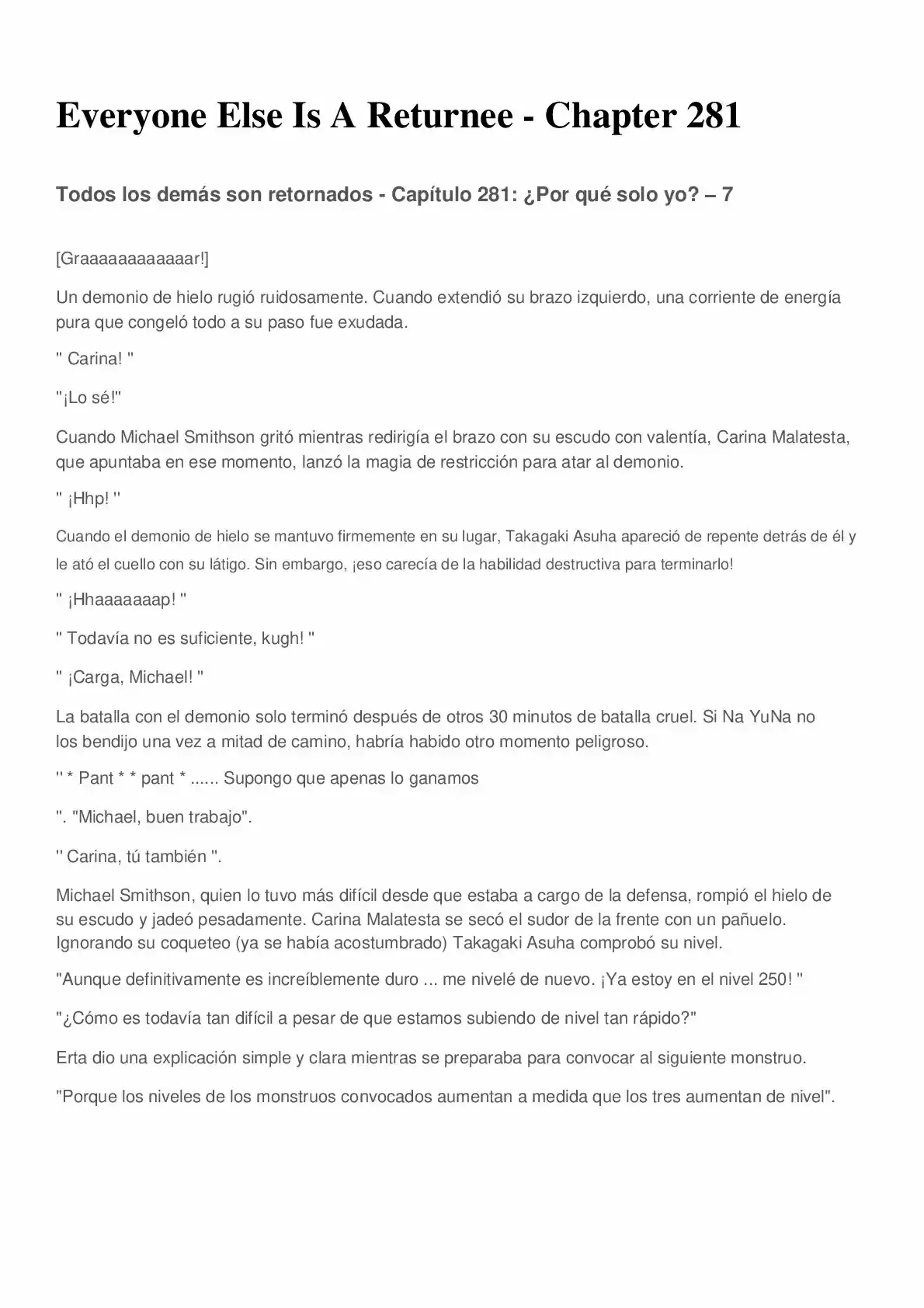 Everyone Else Is A Returnee (Novela) - Capítulo 281 - Página 1 - LectorTMOo