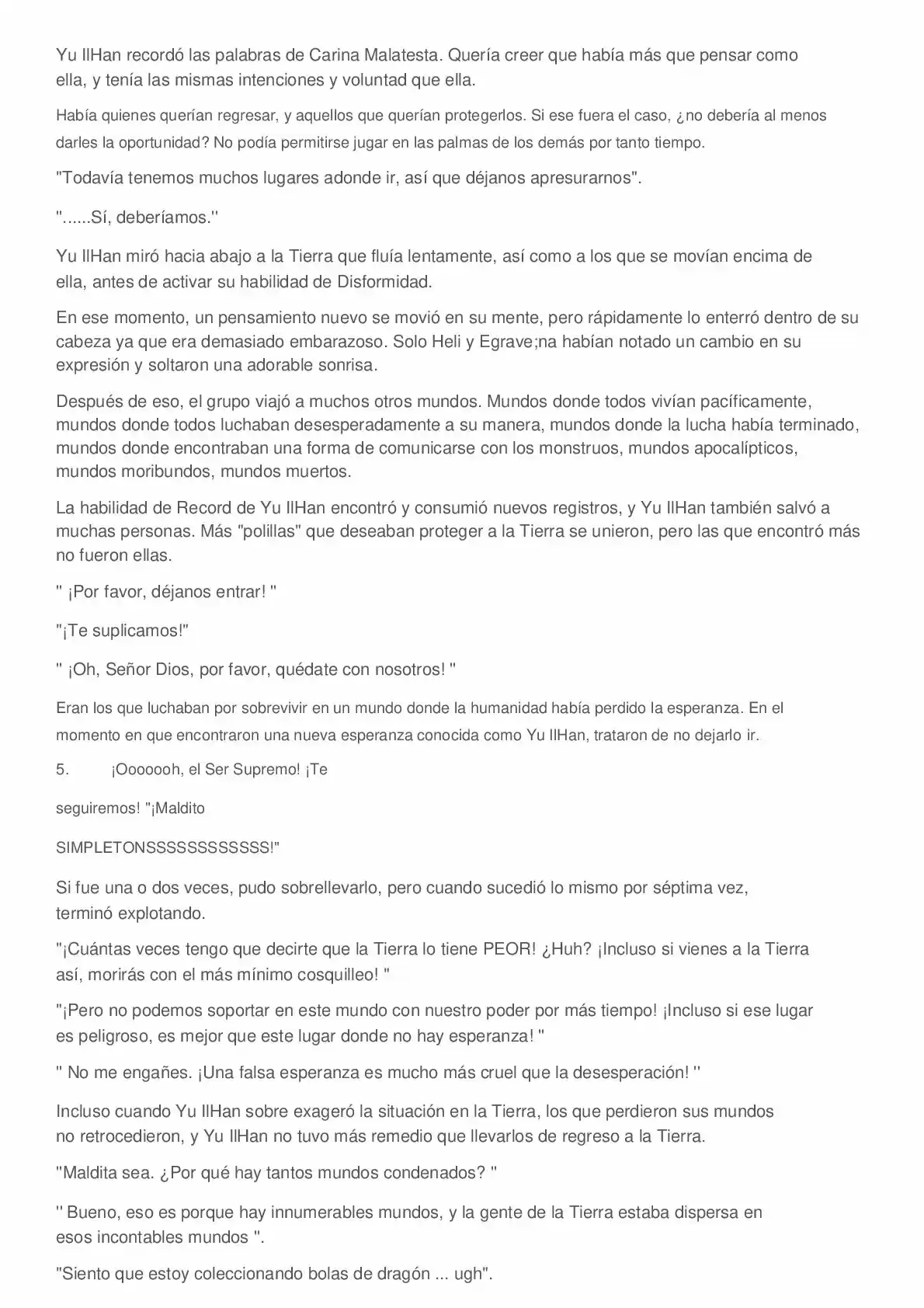 Everyone Else Is A Returnee (Novela) - Capítulo 282 - Página 5 - LectorTMOo