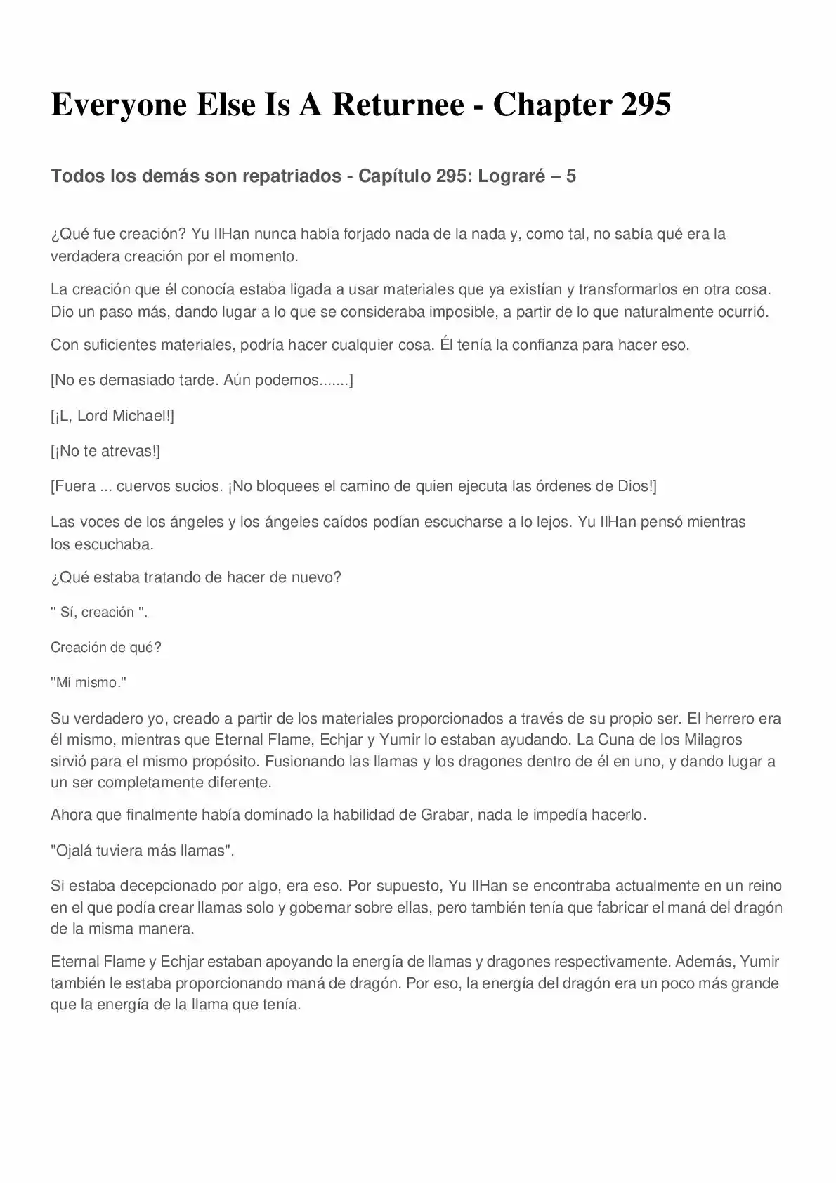 Everyone Else Is A Returnee (Novela) - Capítulo 295 - Página 2 - LectorTMOo