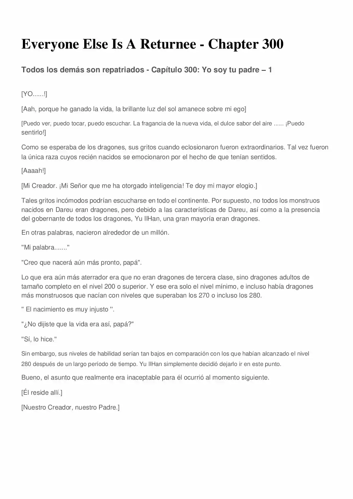 Everyone Else Is A Returnee (Novela) - Capítulo 300 - Página 2 - LectorTMOo