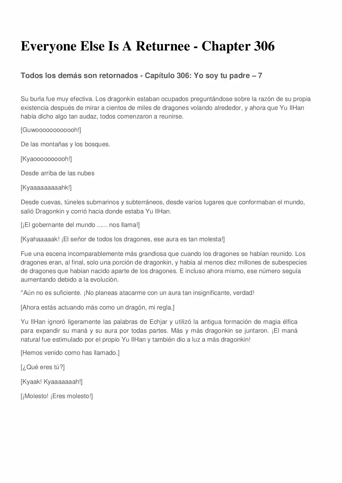Everyone Else Is A Returnee (Novela) - Capítulo 306 - Página 2 - LectorTMOo