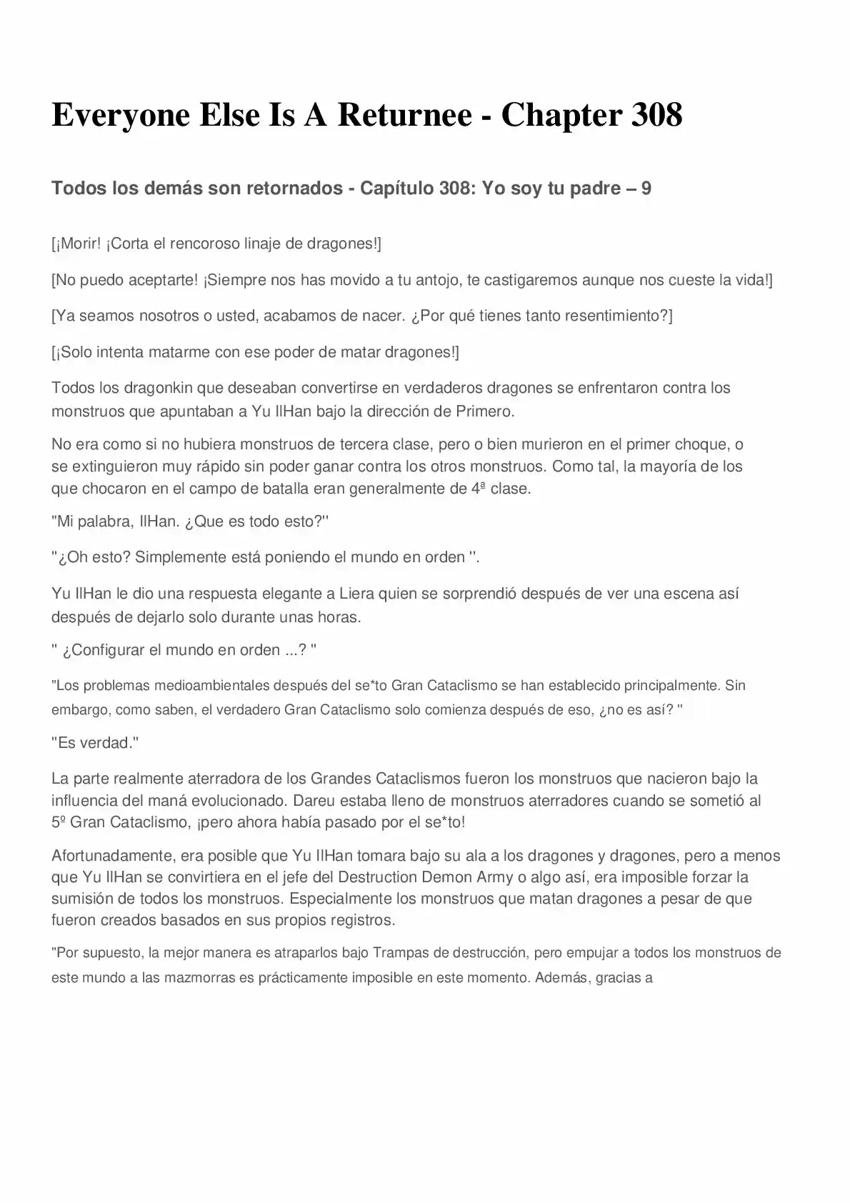 Everyone Else Is A Returnee (Novela) - Capítulo 308 - Página 1 - LectorTMOo