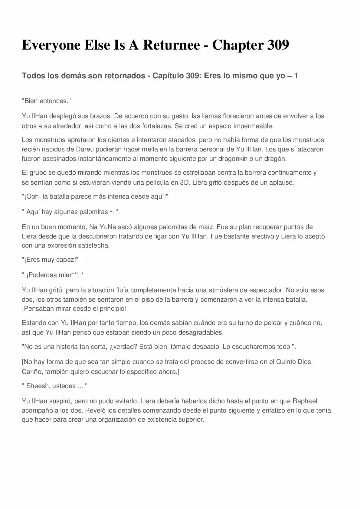 Everyone Else Is A Returnee (Novela) - Capítulo 309 - Página 1 - LectorTMOo