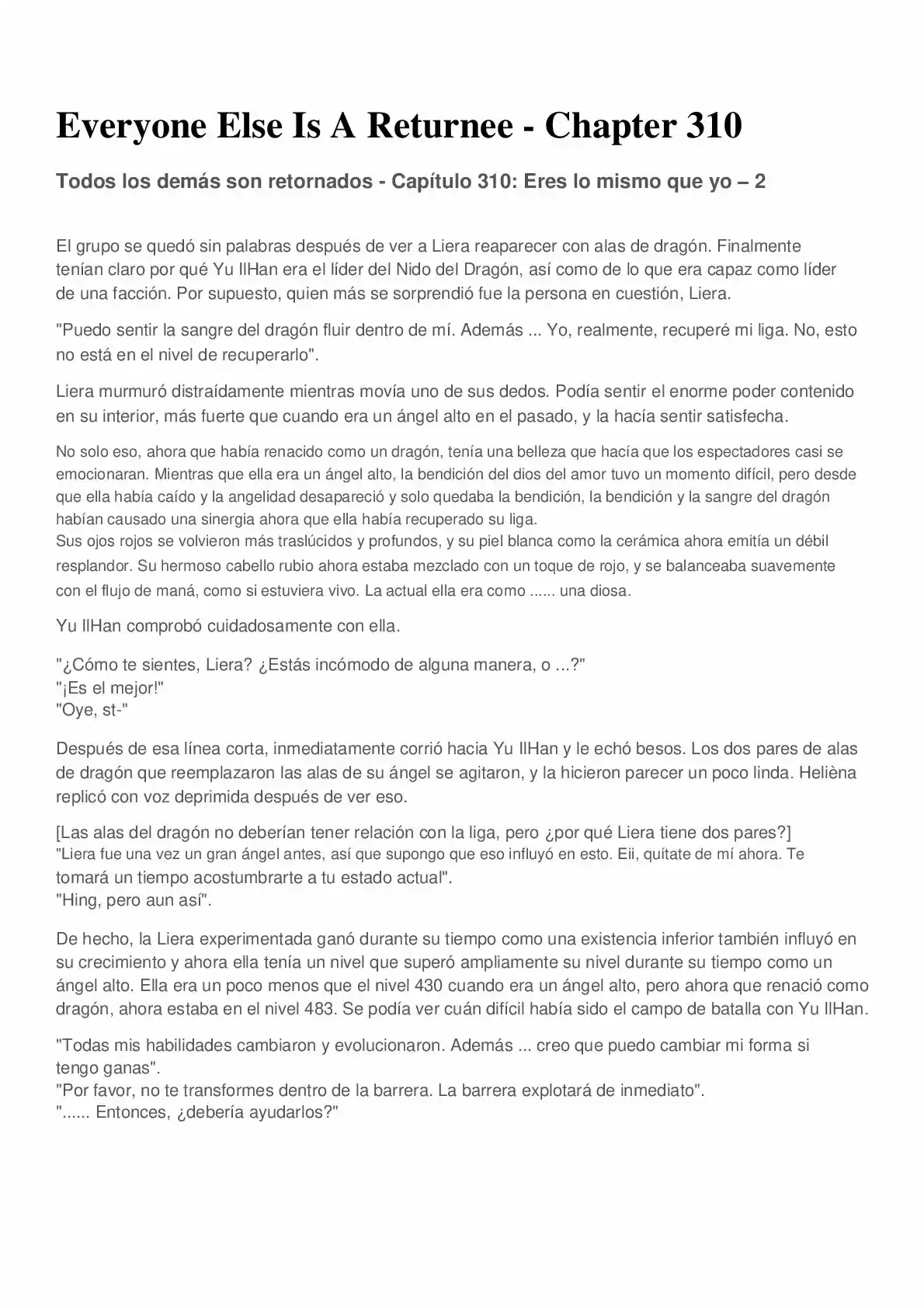 Everyone Else Is A Returnee (Novela) - Capítulo 310 - Página 1 - LectorTMOo