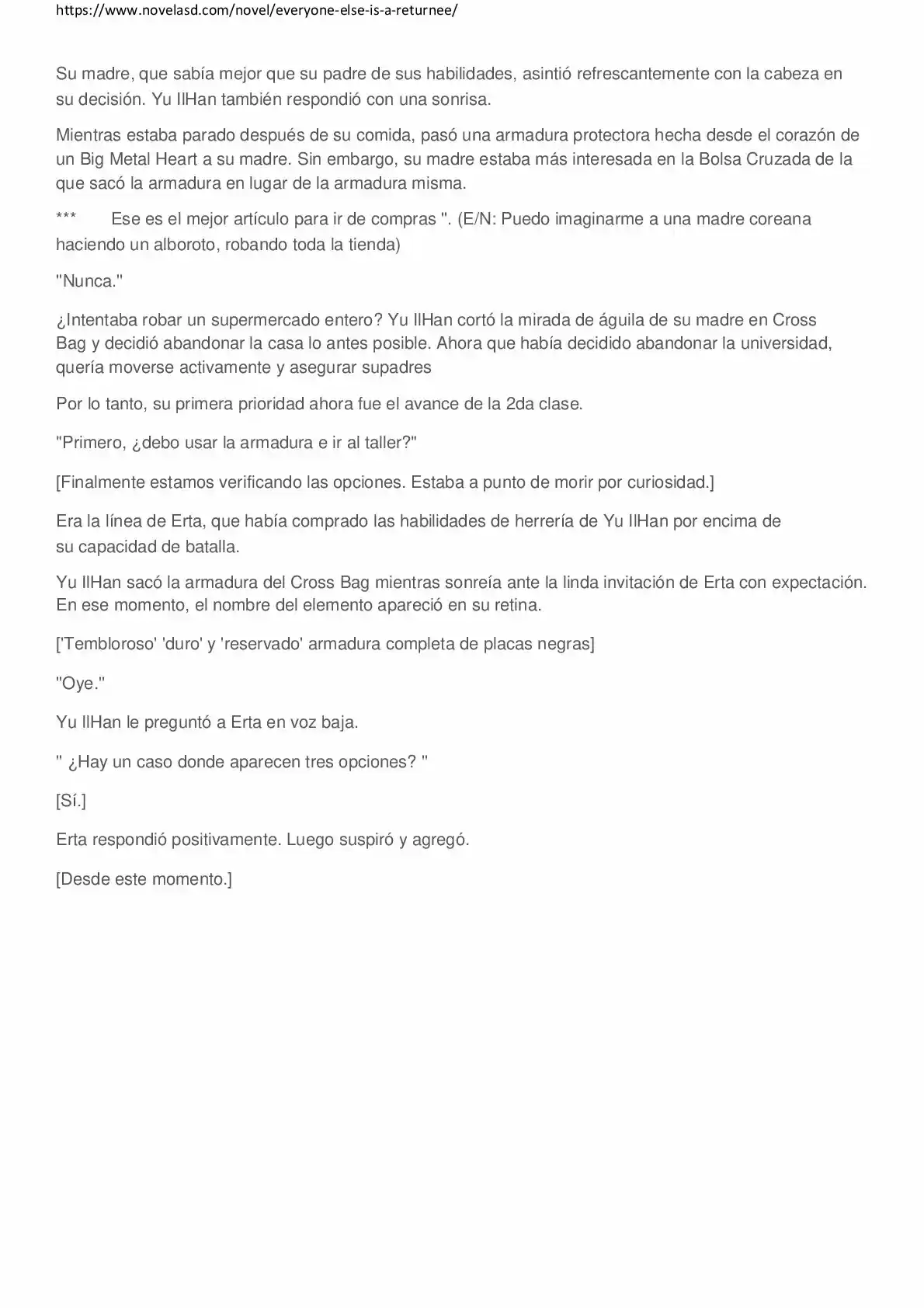 Everyone Else Is A Returnee (Novela) - Capítulo 32 - Página 6 - LectorTMOo