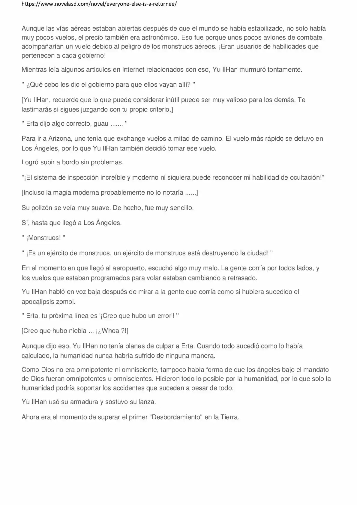 Everyone Else Is A Returnee (Novela) - Capítulo 33 - Página 6 - LectorTMOo