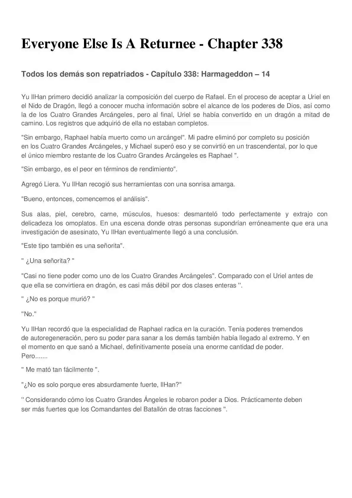 Everyone Else Is A Returnee (Novela) - Capítulo 338 - Página 1 - LectorTMOo
