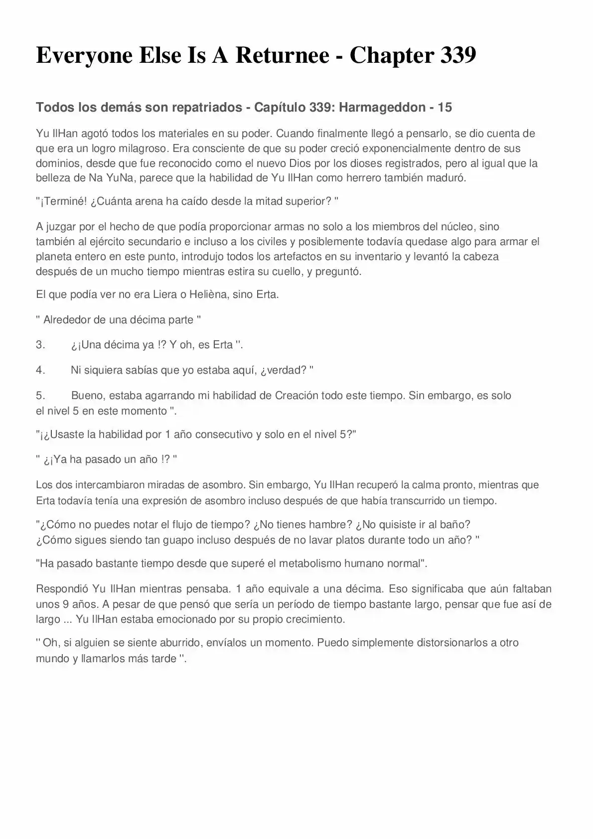 Everyone Else Is A Returnee (Novela) - Capítulo 339 - Página 1 - LectorTMOo