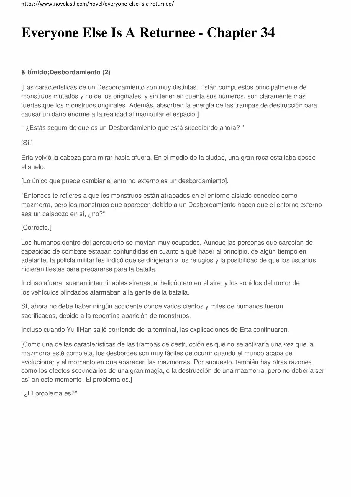 Everyone Else Is A Returnee (Novela) - Capítulo 34 - Página 1 - LectorTMOo
