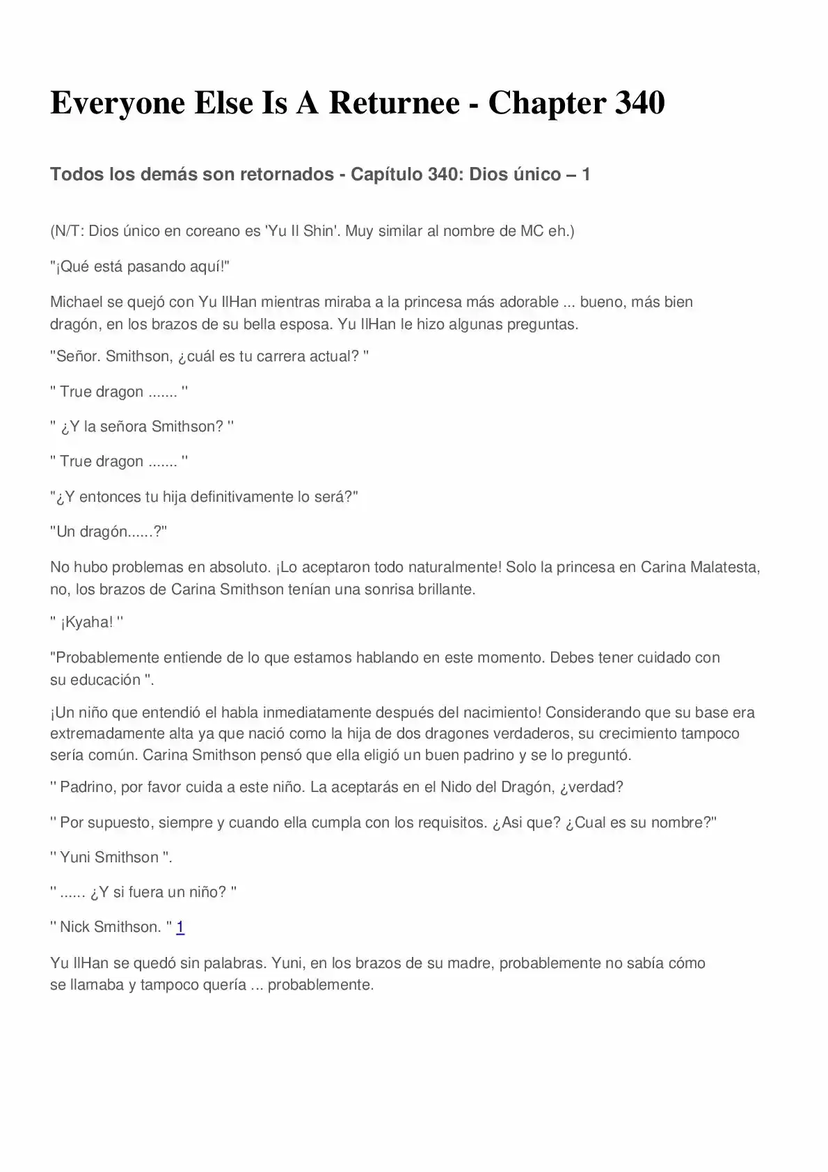 Everyone Else Is A Returnee (Novela) - Capítulo 340 - Página 1 - LectorTMOo