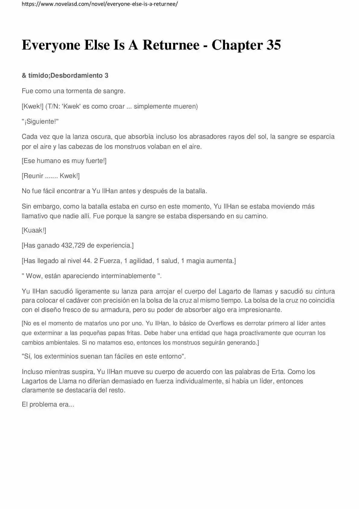 Everyone Else Is A Returnee (Novela) - Capítulo 35 - Página 1 - LectorTMOo