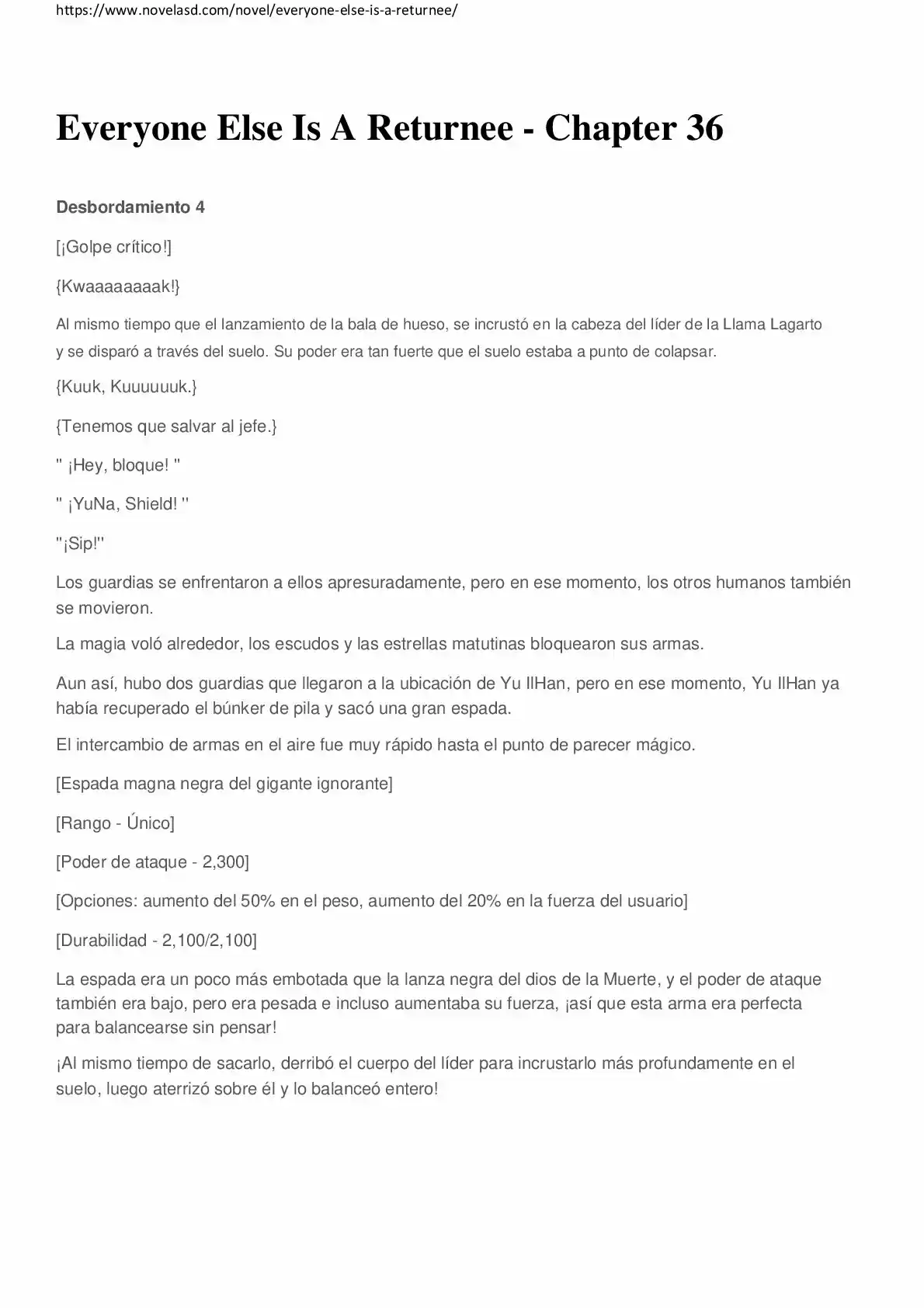 Everyone Else Is A Returnee (Novela) - Capítulo 36 - Página 1 - LectorTMOo