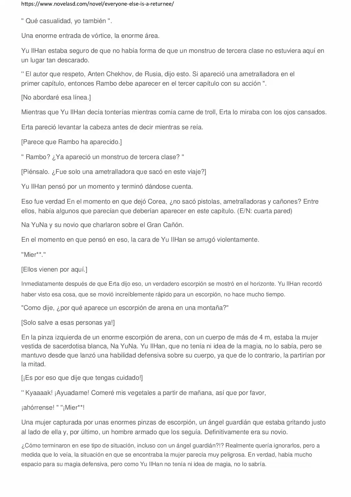 Everyone Else Is A Returnee (Novela) - Capítulo 40 - Página 3 - LectorTMOo