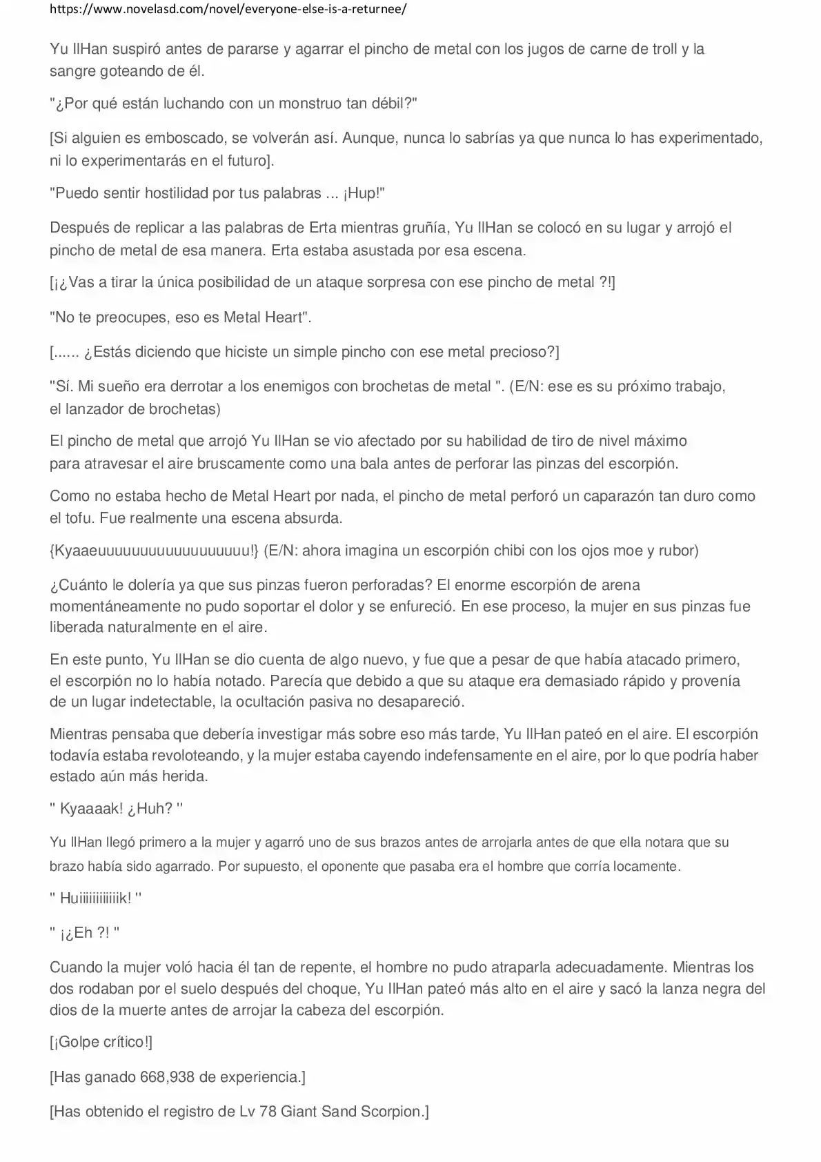 Everyone Else Is A Returnee (Novela) - Capítulo 40 - Página 4 - LectorTMOo